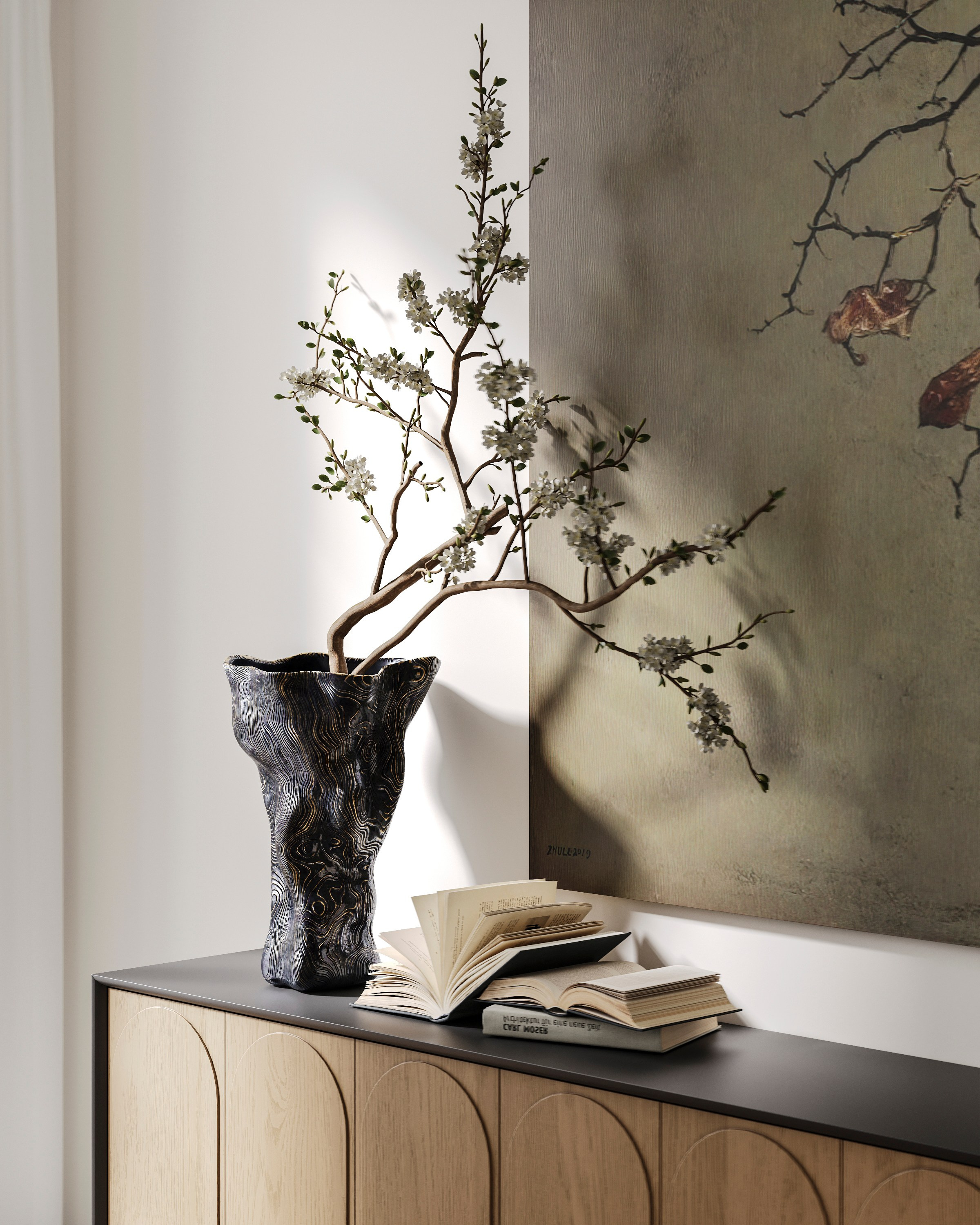 SERENE SPACE | DESIGNER ANNE KIREEVA. Interior Visualization by Valerie Stetyukevich