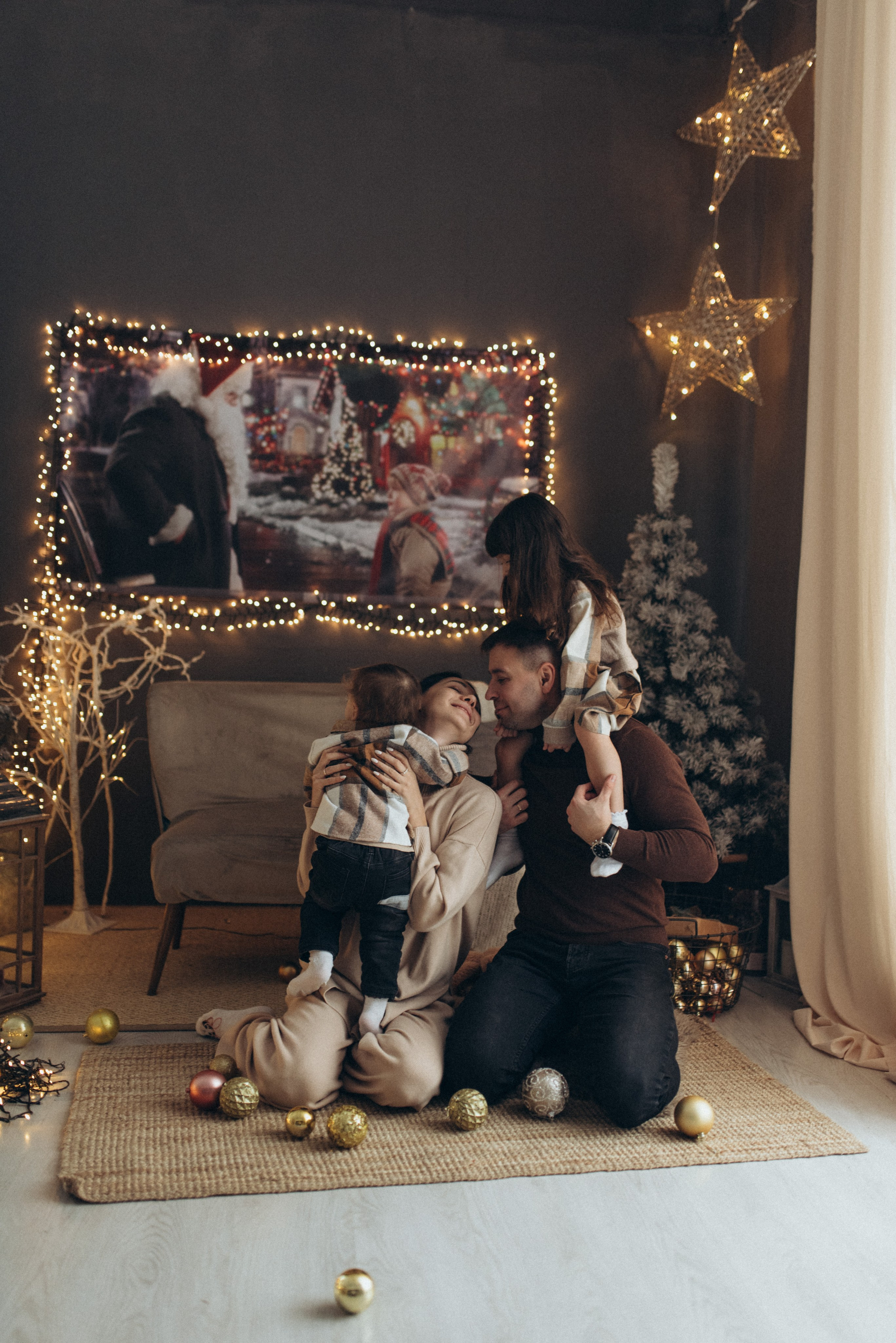Мария, Жени и детишки. Веселый новый год. Семейный фотограф в Москве Екатерина Север
