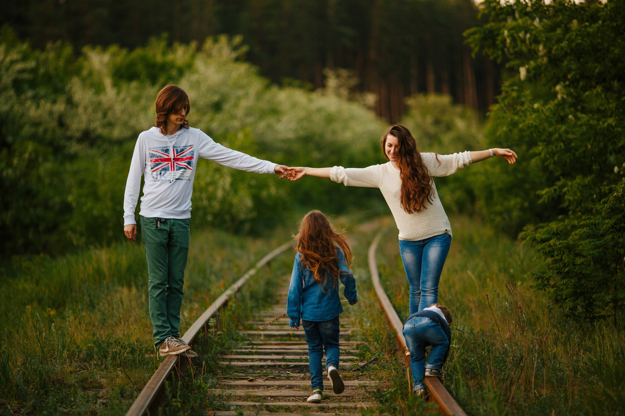 Ира, Саша, Ксюша, Макс. Фотограф Александра Рышкова