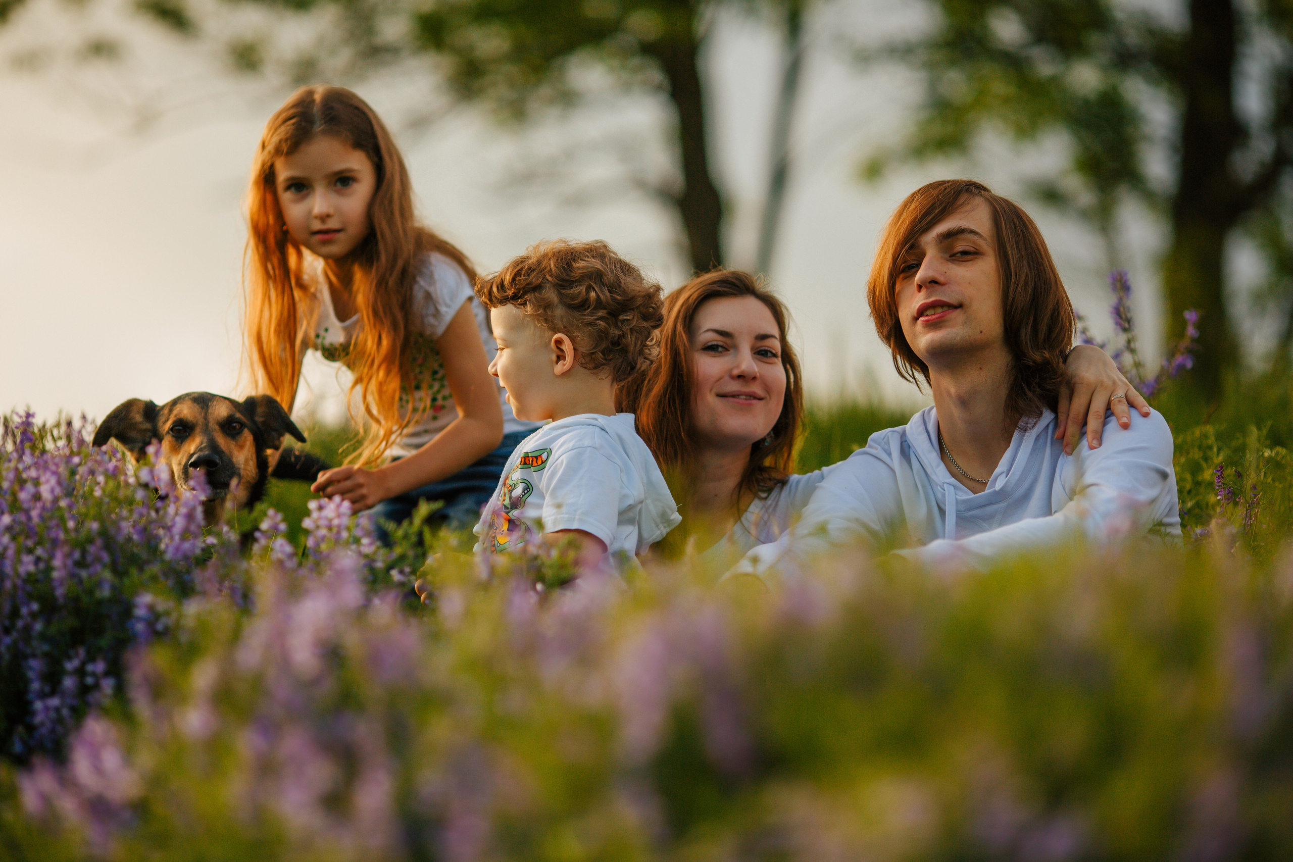 Ира, Саша, Ксюша, Макс. Фотограф Александра Рышкова