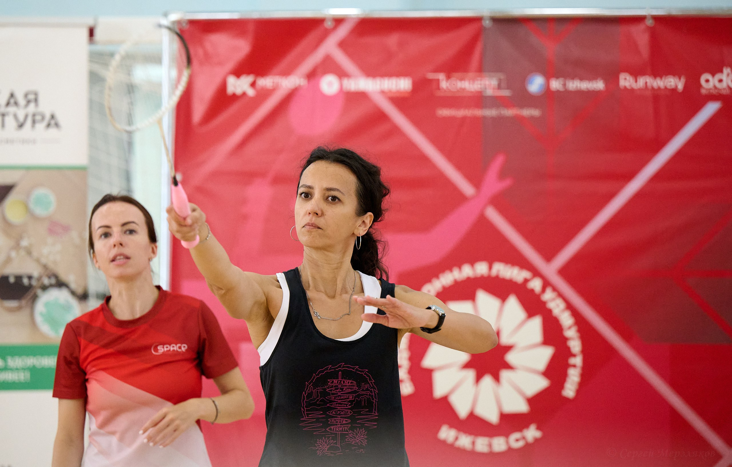 Бадминтон. Мастер-класс Любови Сухановой. Ижевск. 20.07.2024. Спортивный репортажный фотограф в Ижевске Сергей Мерзляков