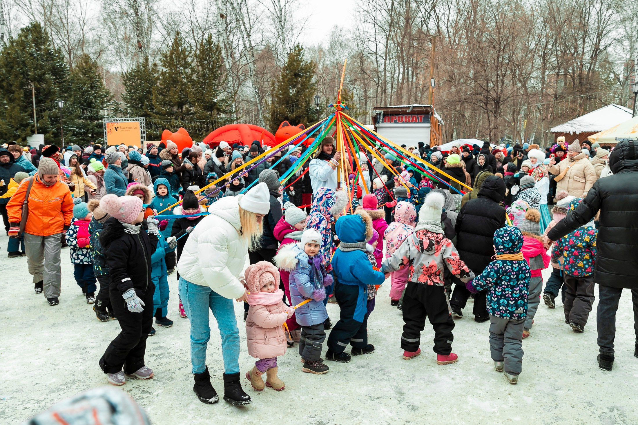 Масленица в берёзовой роще. Фотограф в Новосибирске Сергей Белов