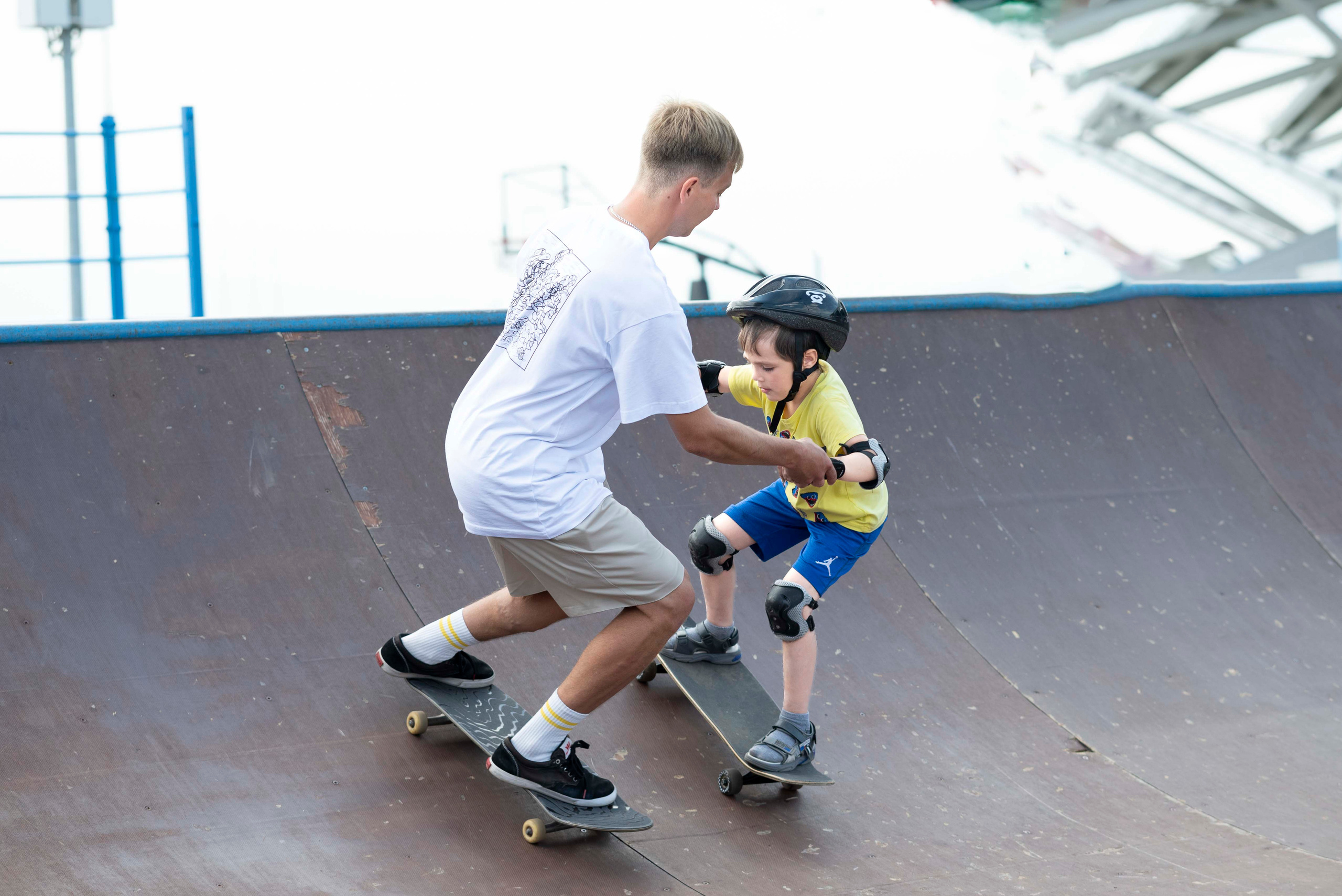 Скейт тренировка Тимура и Егора. Семейный, Детский, Контент фотограф в Самаре Renatto (Ренат Алимбиков)