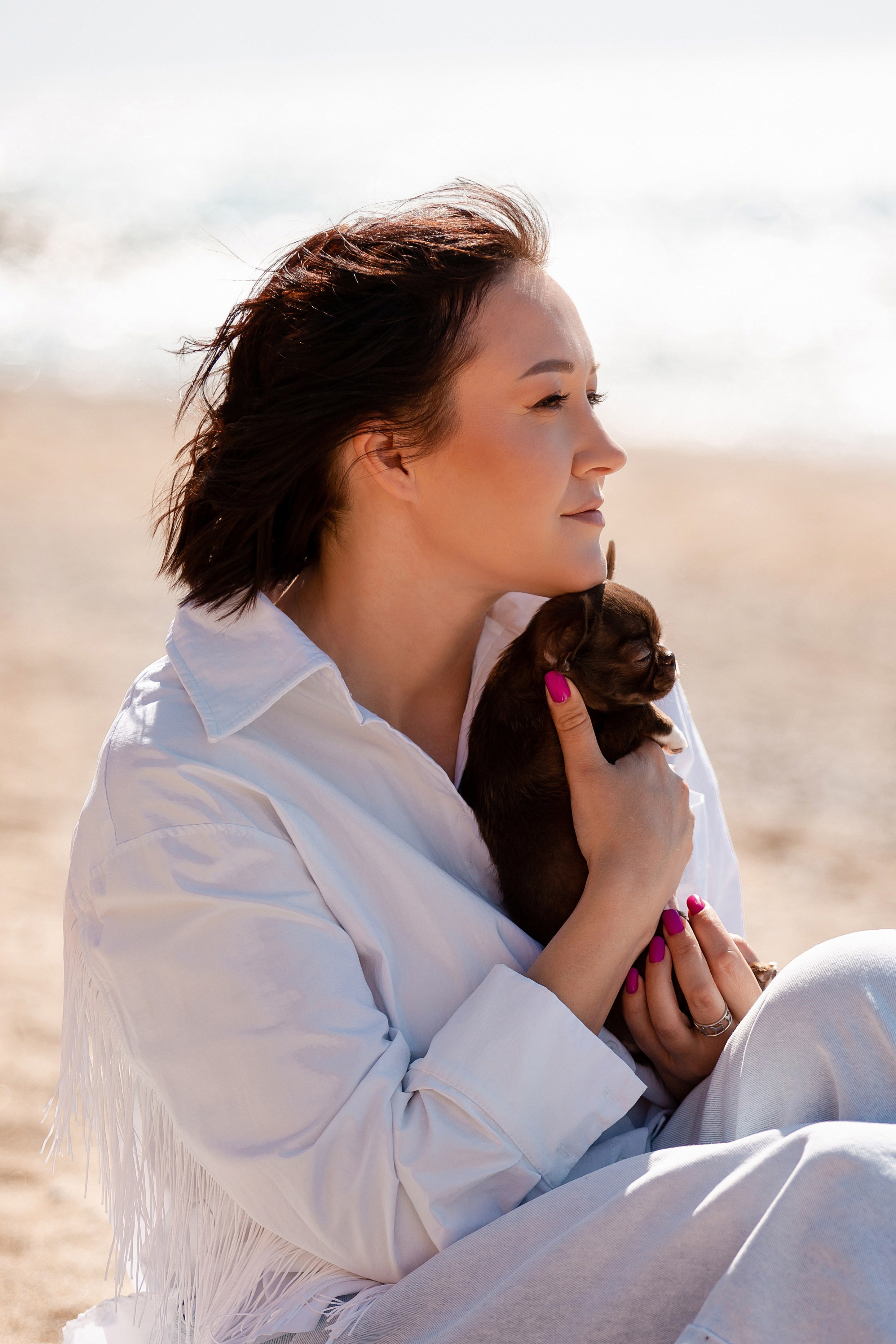 Веймаранер и чихуахуа в Крыму. Фотограф-анималист в Краснодаре Маша Мельникова