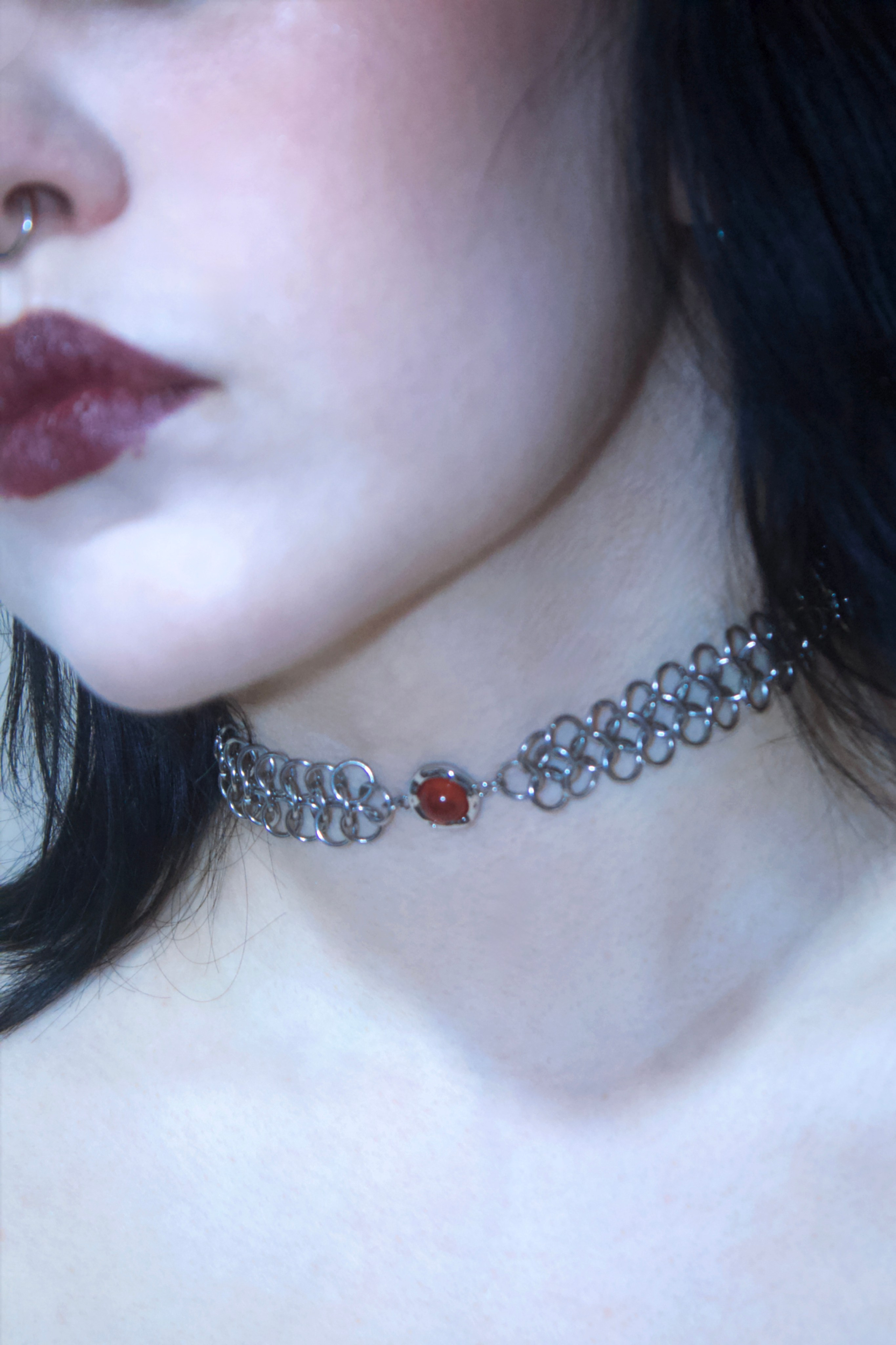 Чокеры из кольчуги. Украшения из кольчуги в Москве Соня Спросонья