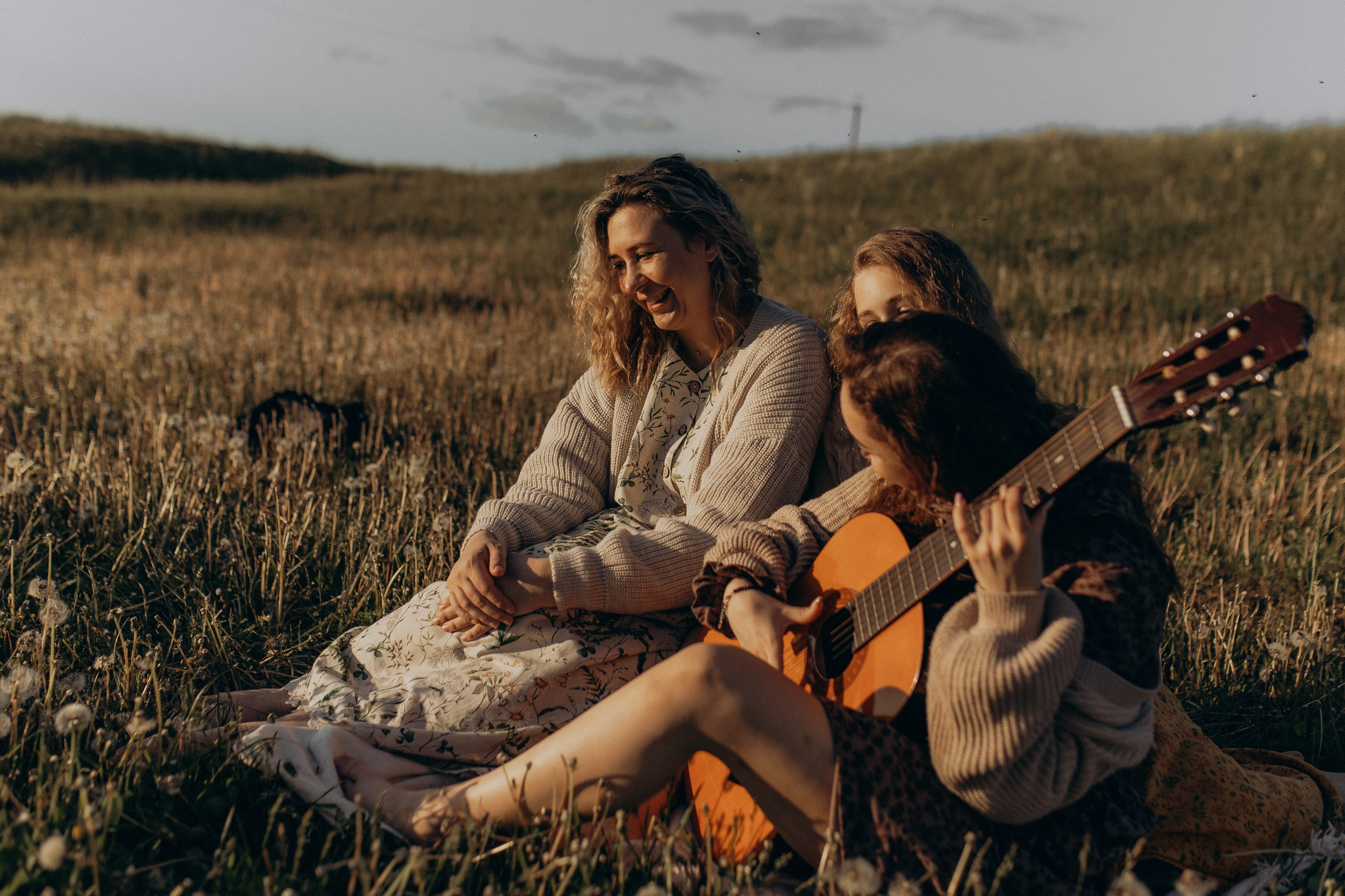 Настя с Дарьей и Ульяной. Семейный фотограф lifestyle в Новосибирске Елена Шпилевая