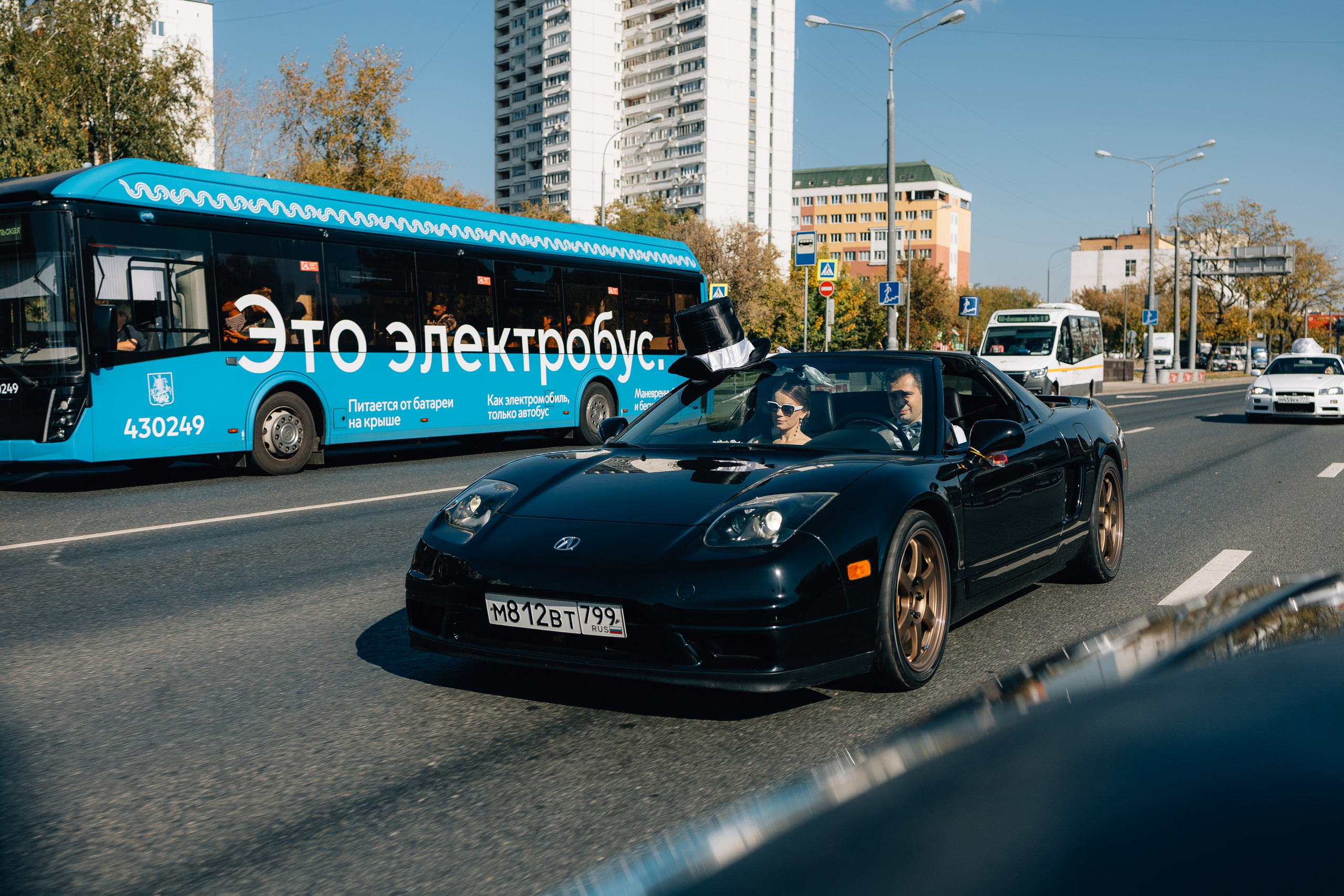 На кабриолетах. Свадебный фотограф в Москве Арчылан Николаев