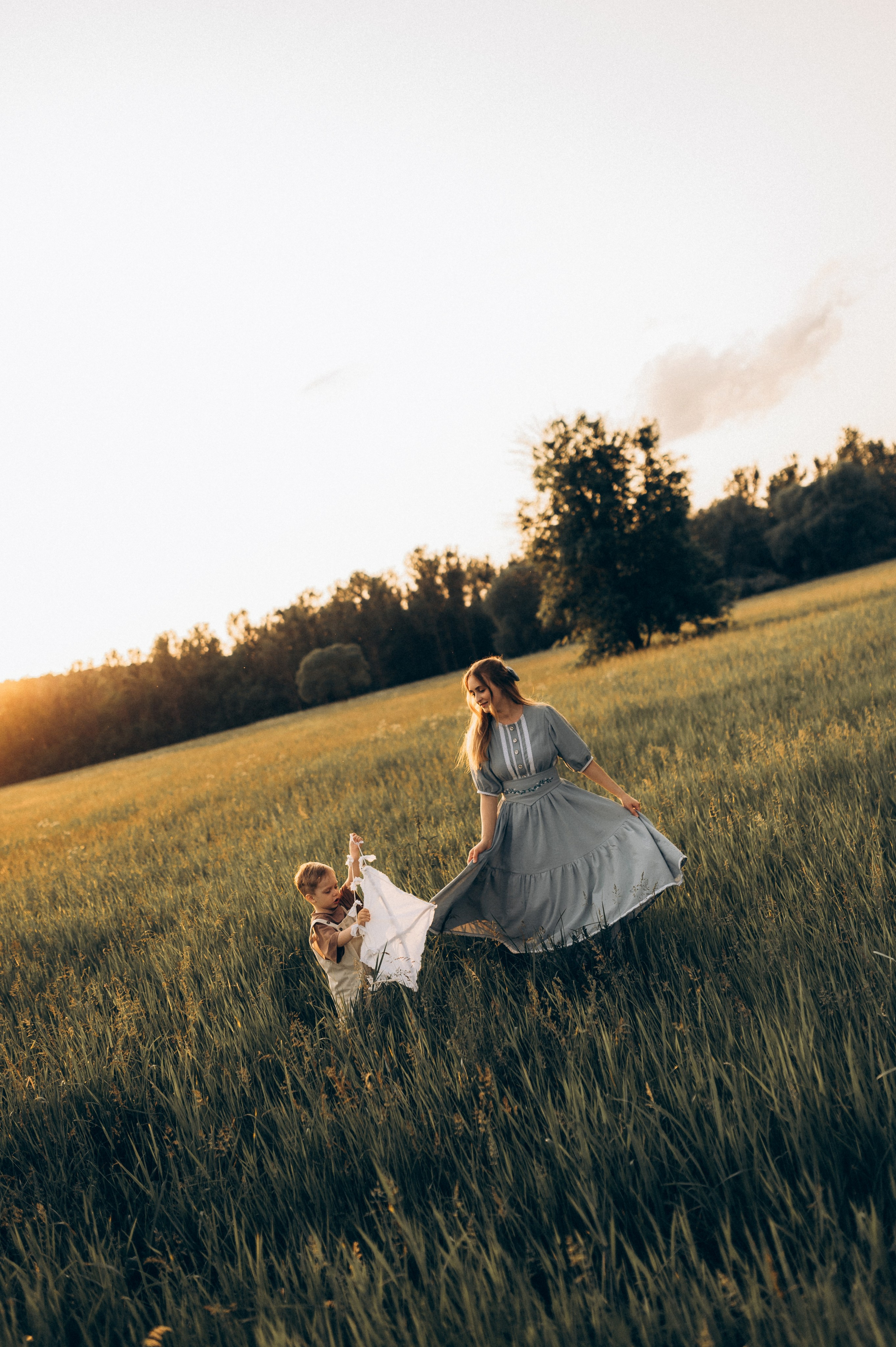 Фотосессия на природе мамы и сына. Фотограф Алексин, Тула