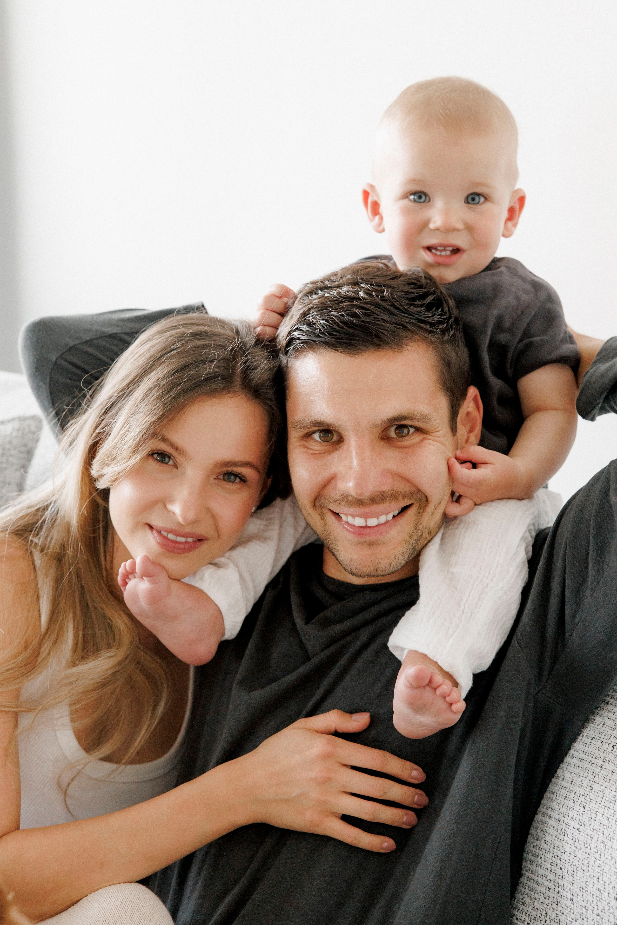 One year old at home. Wedding and family photographer