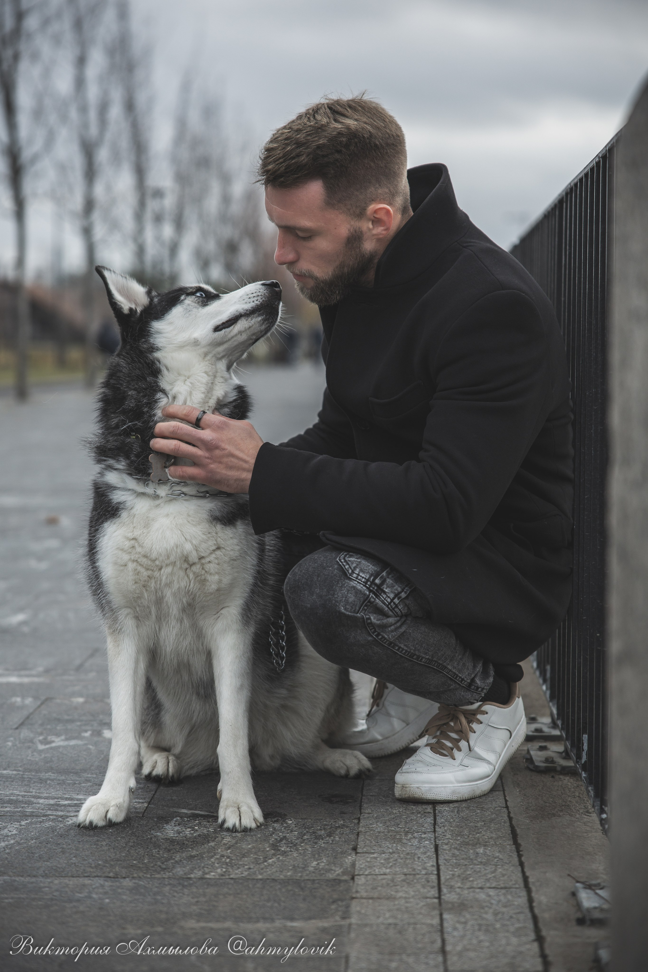 Прогулка с Хаски (Сергей). Виктория Ахмылова. Фотограф в Москве