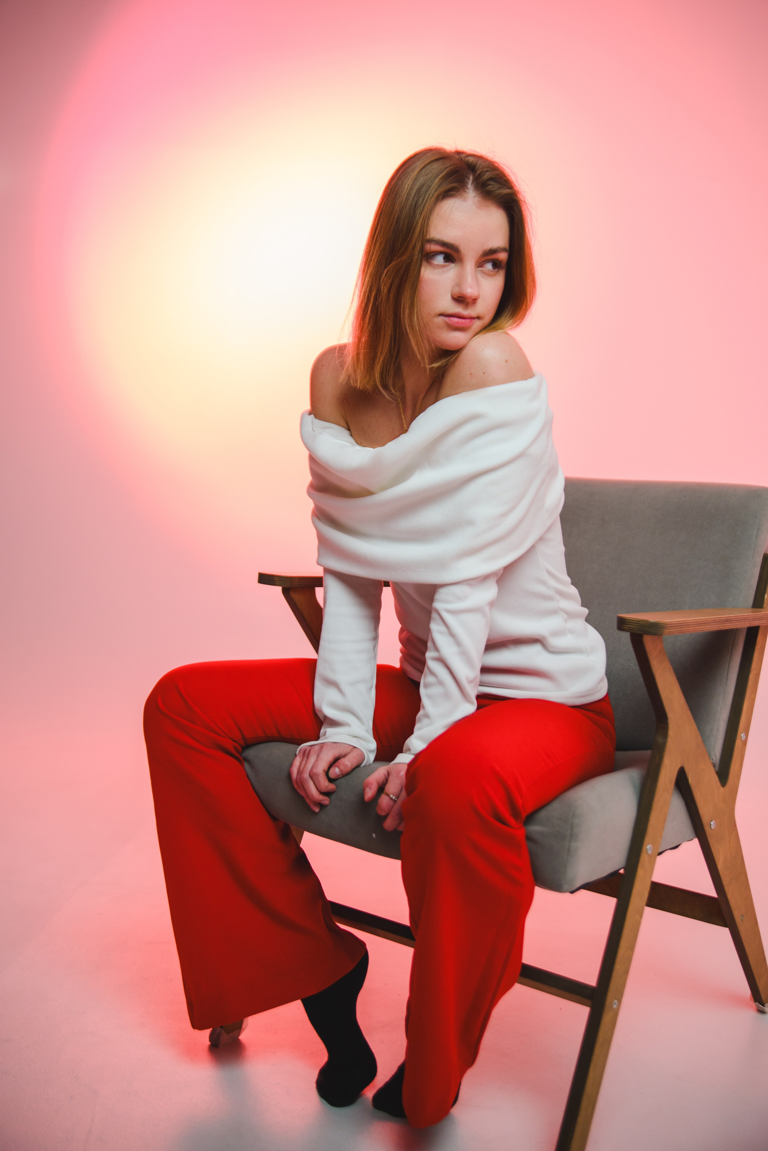 Фотосессия Ксюши в студии. Портретный и репортажный фотограф в Санкт-Петербурге