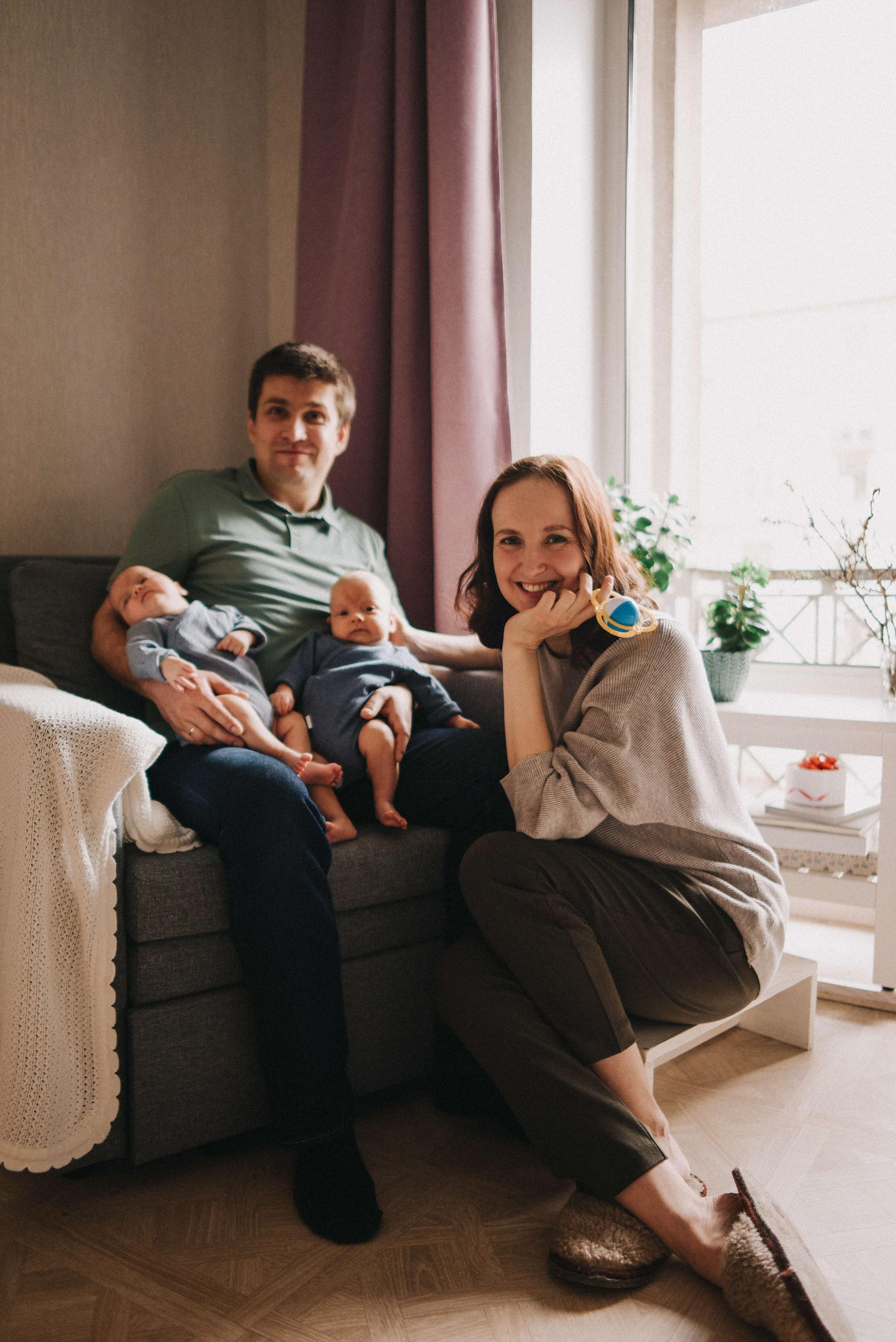 Двойняшки Леночка и Миша. Семейный и свадебный фотограф в Санкт-Петербурге Яна