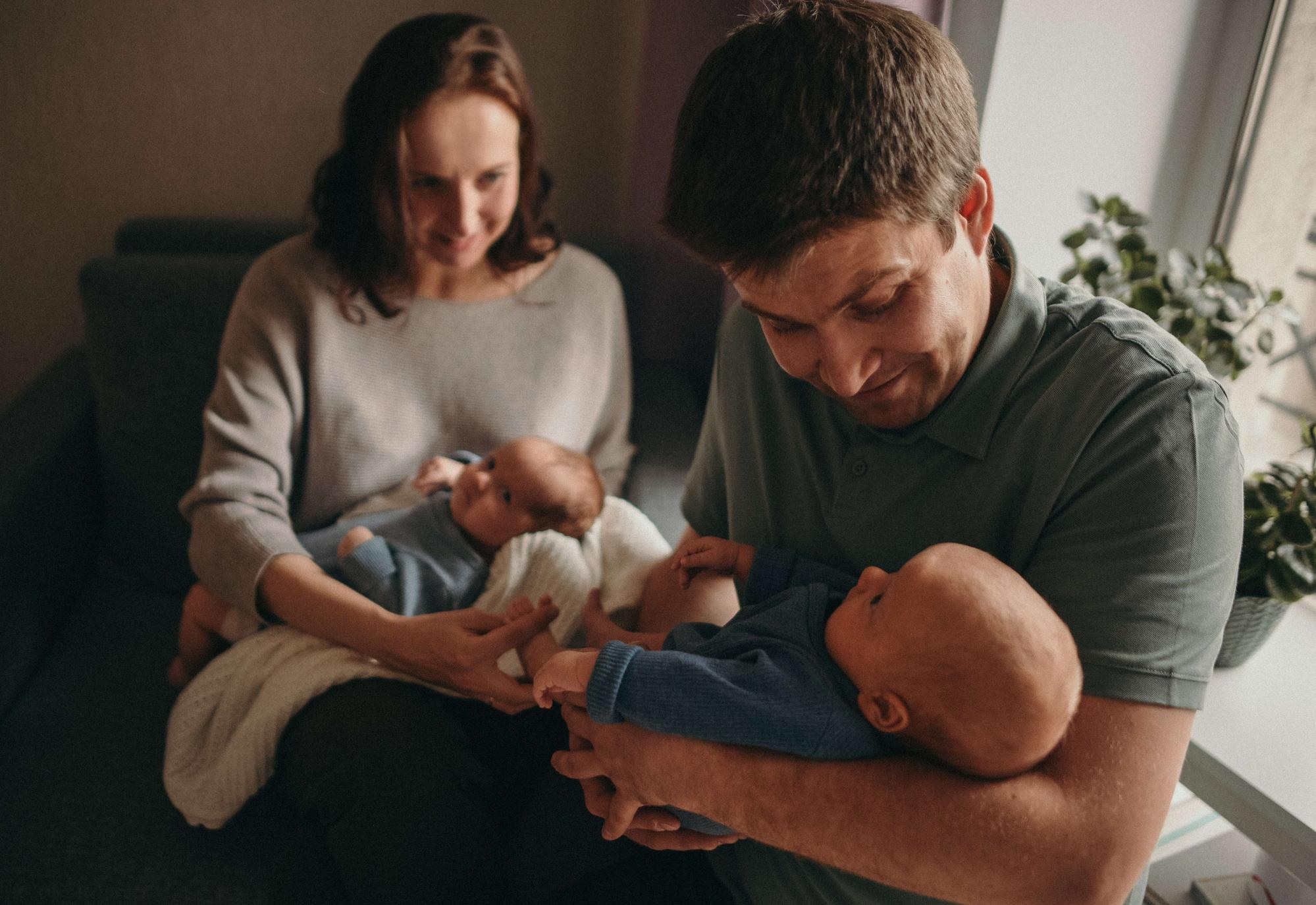 Двойняшки Леночка и Миша. Семейный и свадебный фотограф в Санкт-Петербурге Яна