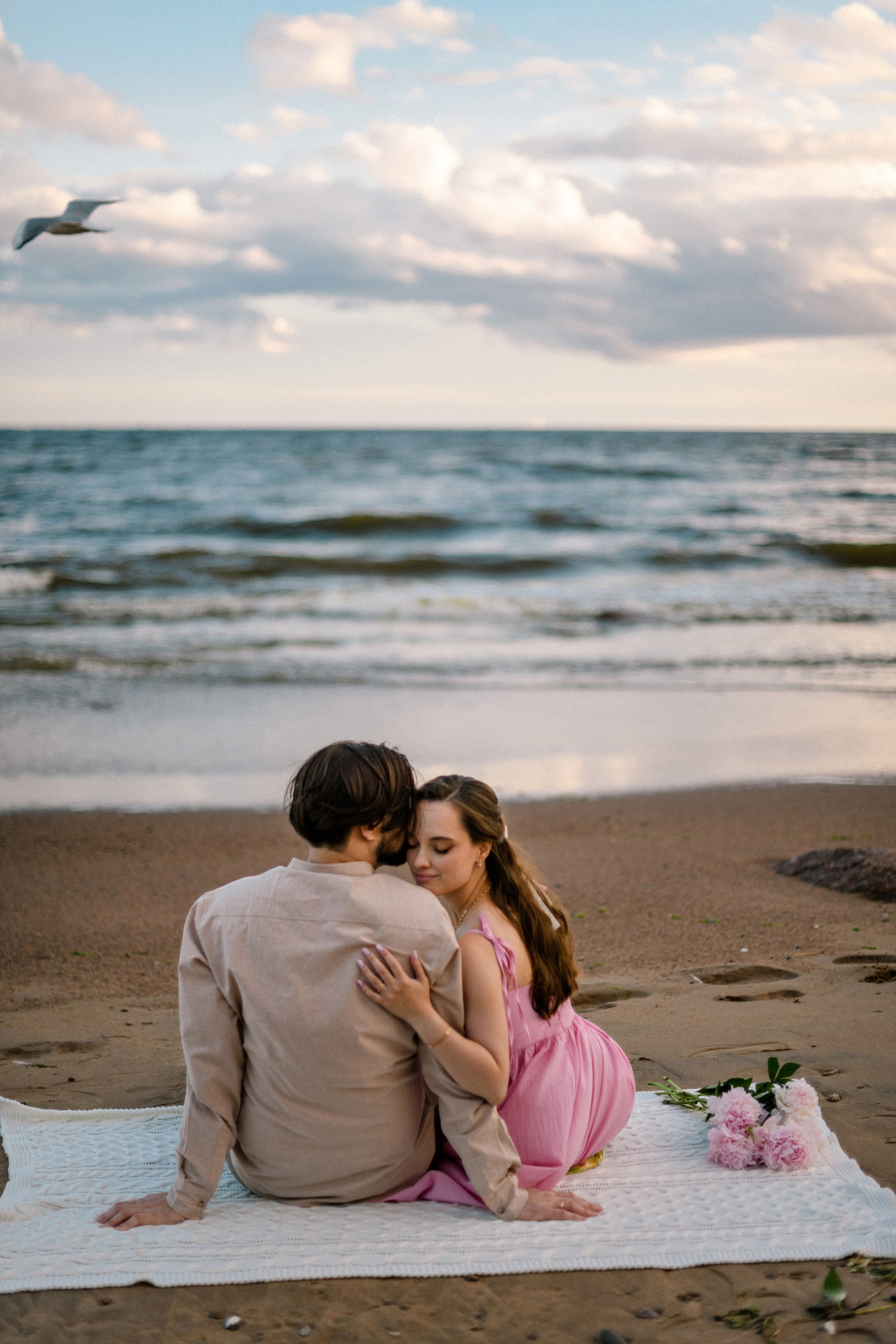 Настя и Вова Финский залив. Свадебный фотограф в Санкт-Петербурге София Шубик