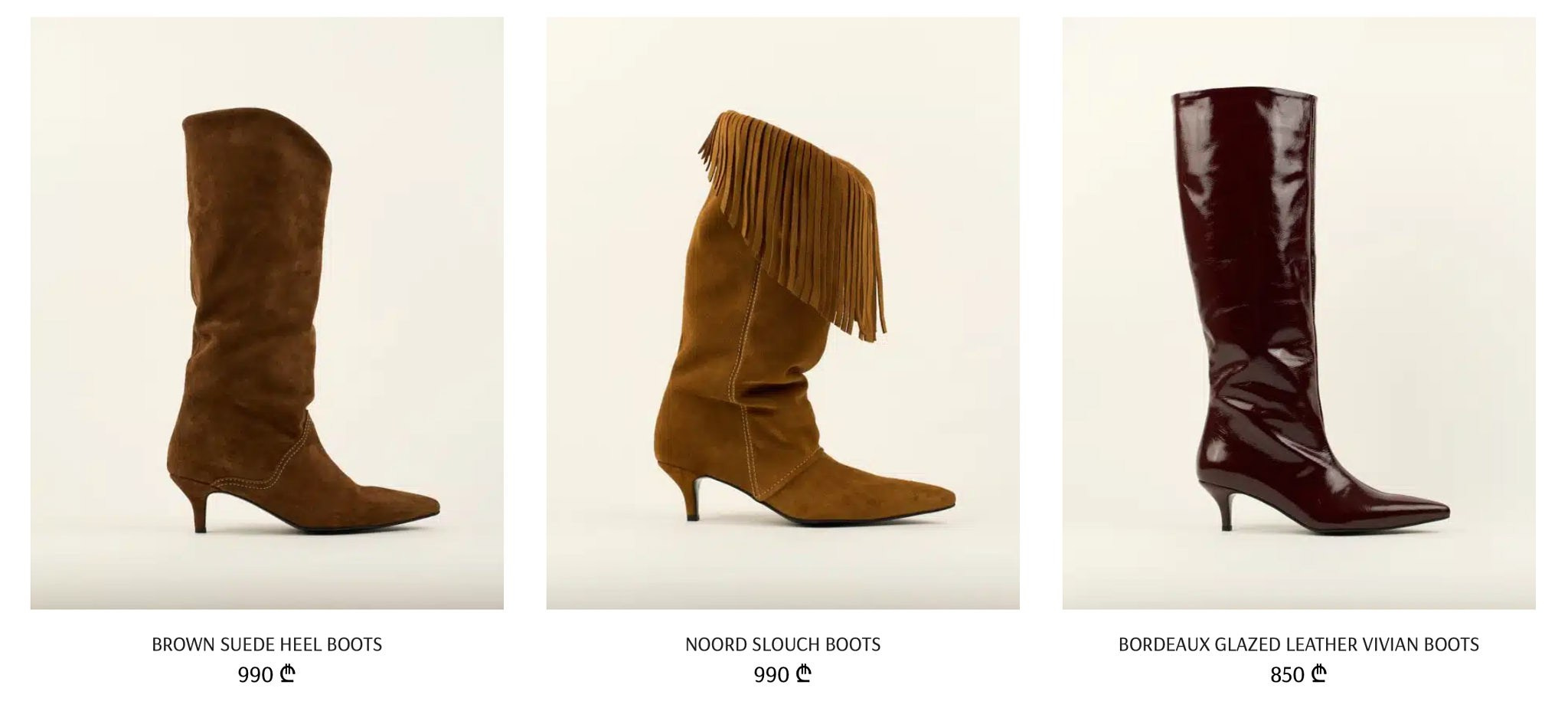 Product shoes photography for Meraki featured online — commercial fashion shoot by Inna Banan