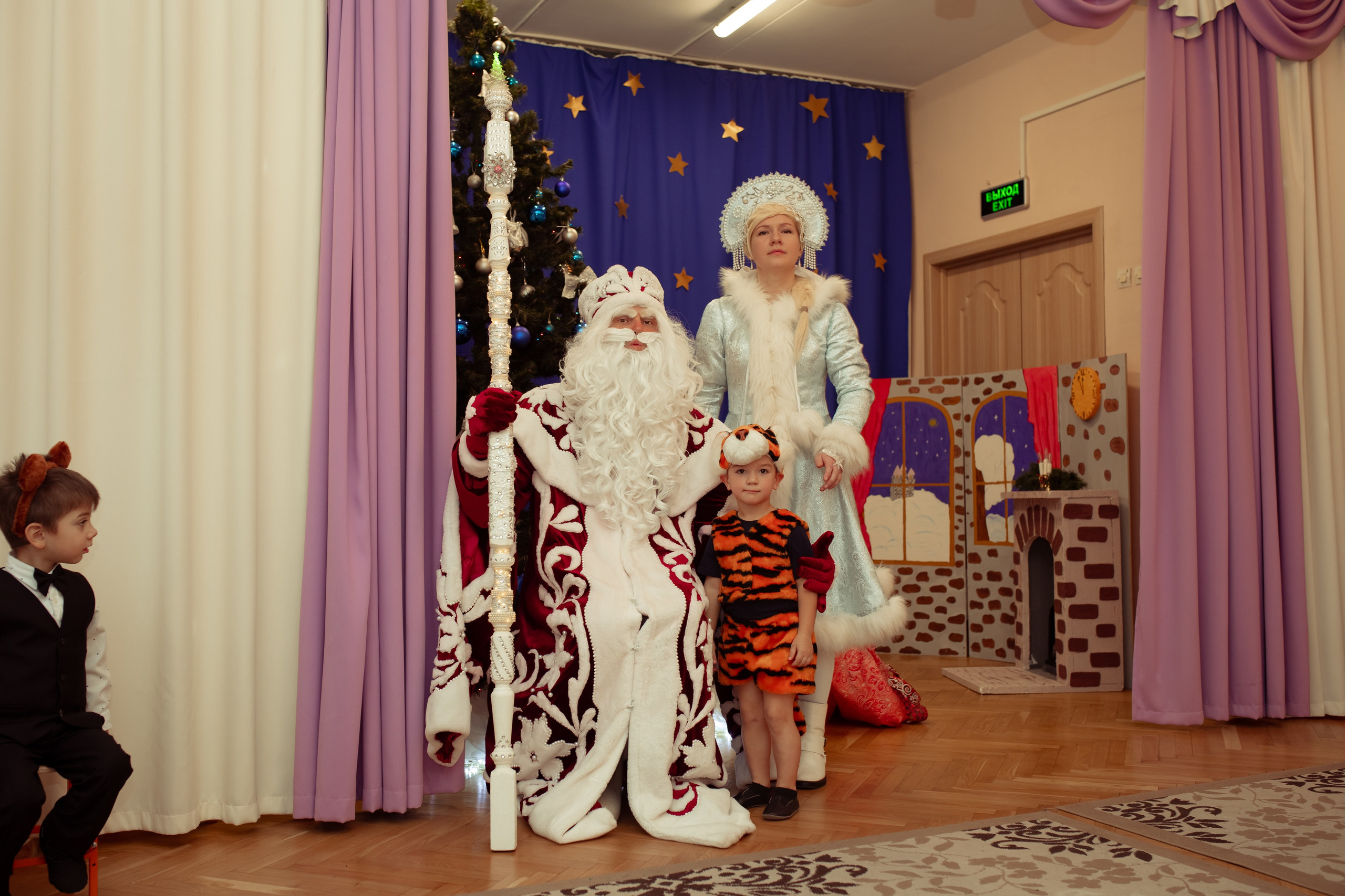 Новогодний утренник в детском саду. Семейный и детский фотограф в Москве Дорогова Екатерина