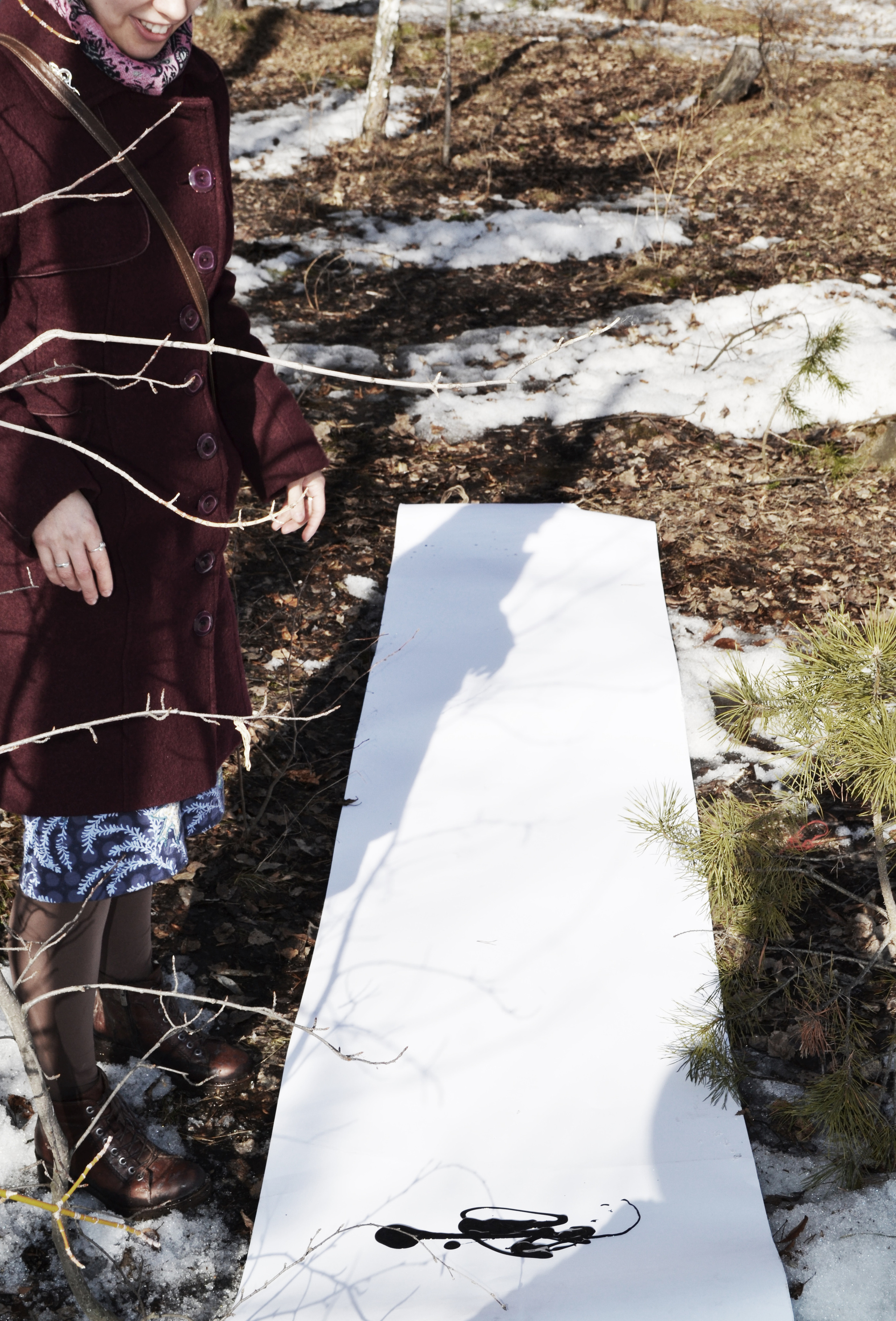 Акция «Путь революции». Художник Ольга Гражданкина