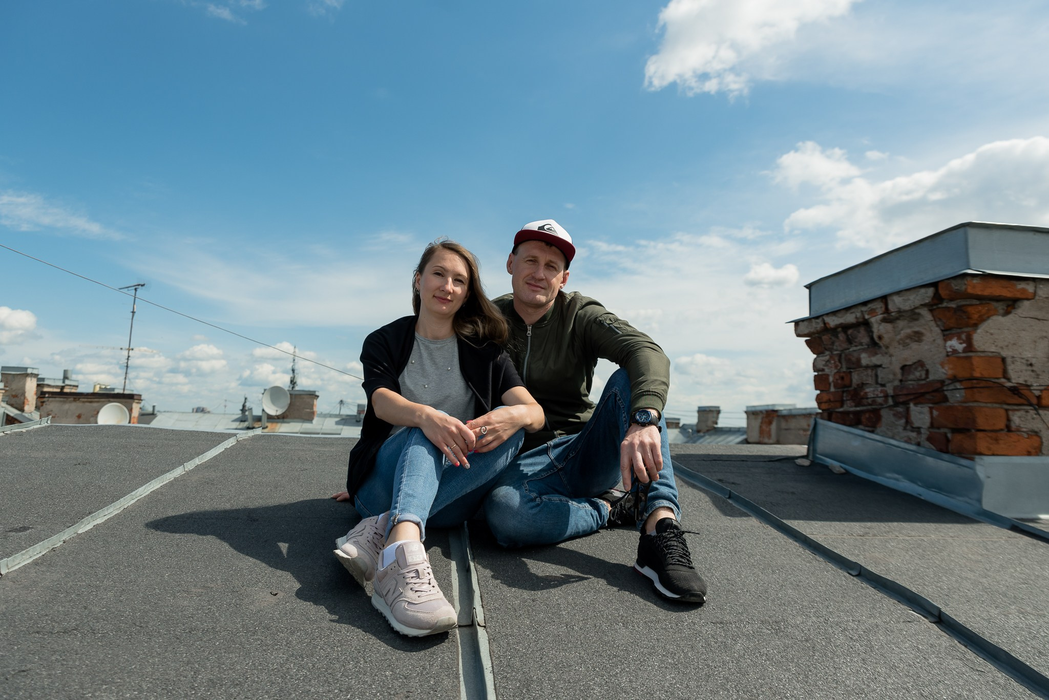 Крыша у Исаакиевского собора. Свадебный и семейный фотограф из Санкт-Петербурга Климов Анатолий