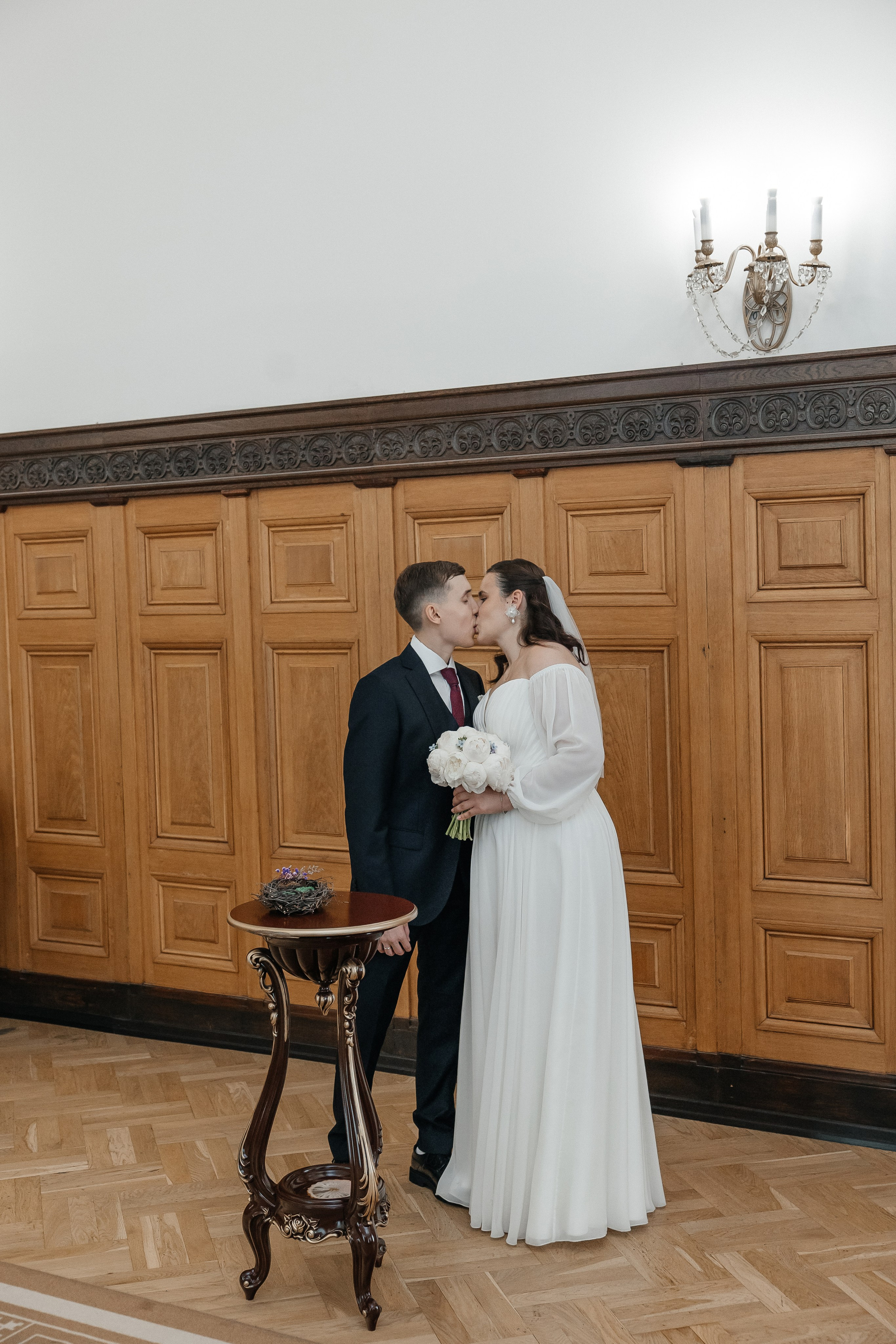 Регистрация брака во Дворце Бракосочетания 1. Свадебный фотограф в Москве Дарья Олендарёва