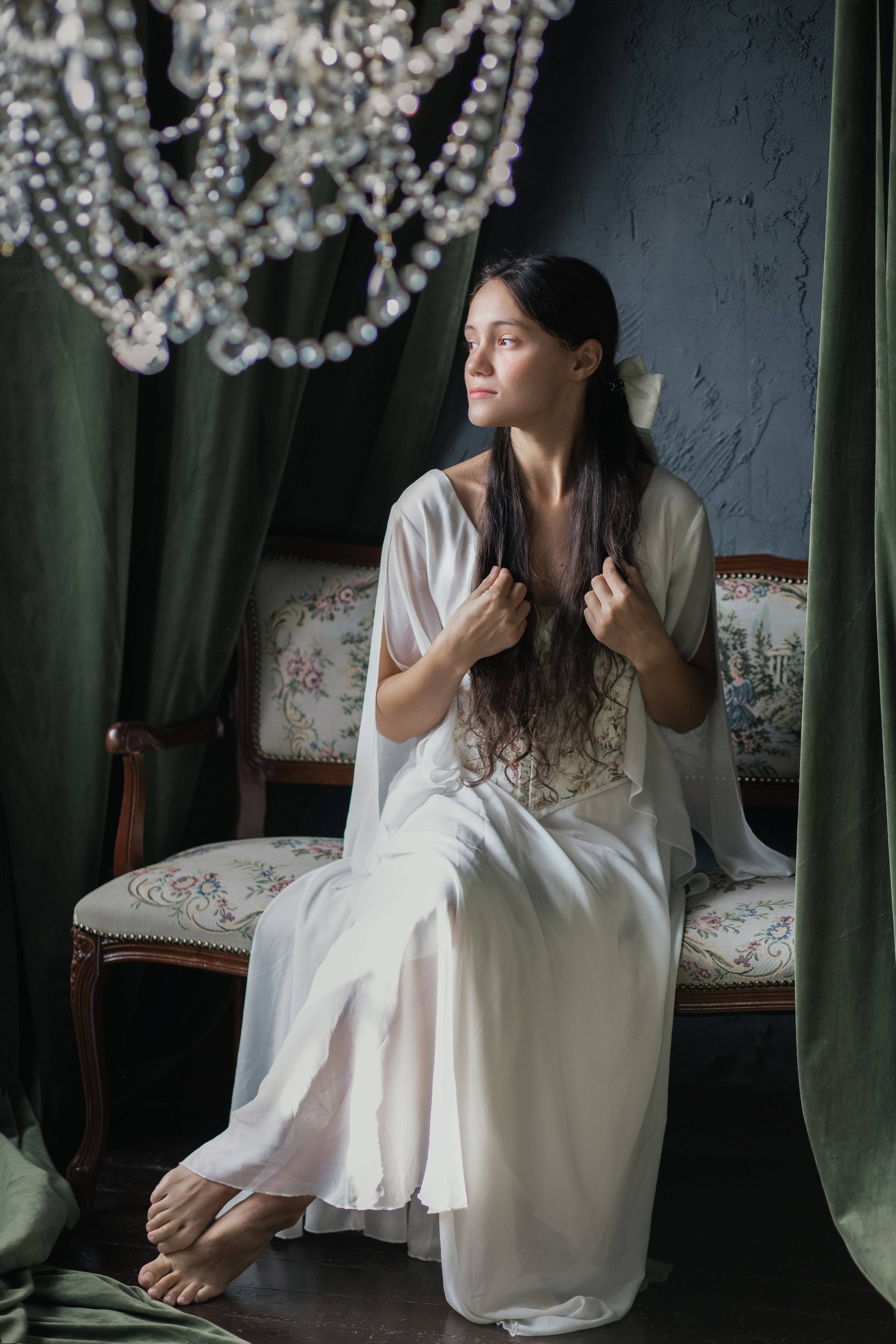 Татьяна в винтажном зале. Фотограф в Новосибирске Краснова Евгения