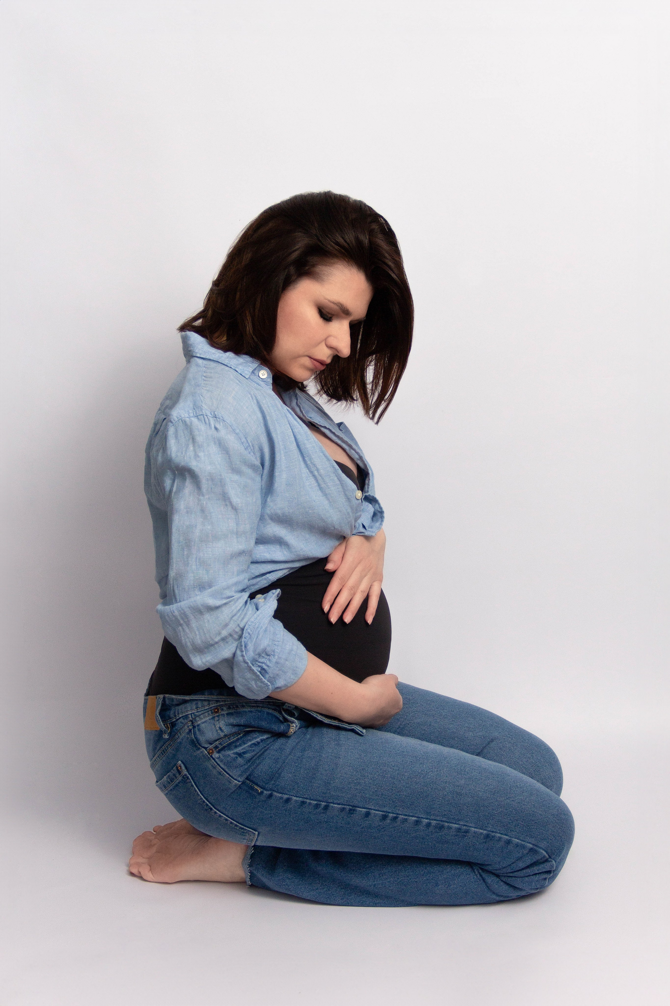 Беременность (домашняя фотосессия). Детский и семейный фотограф в Москве и МО