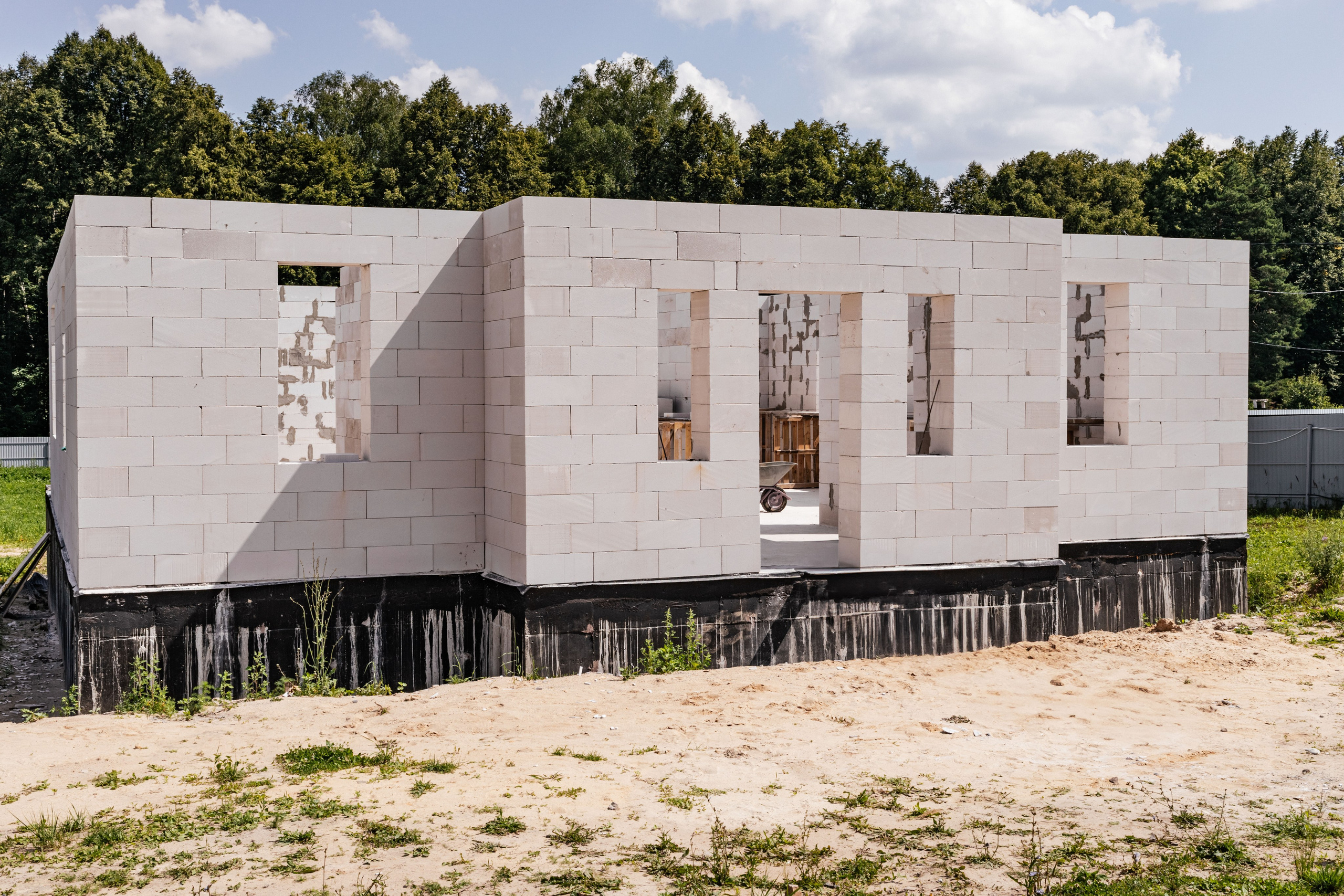 Кладка газоблока