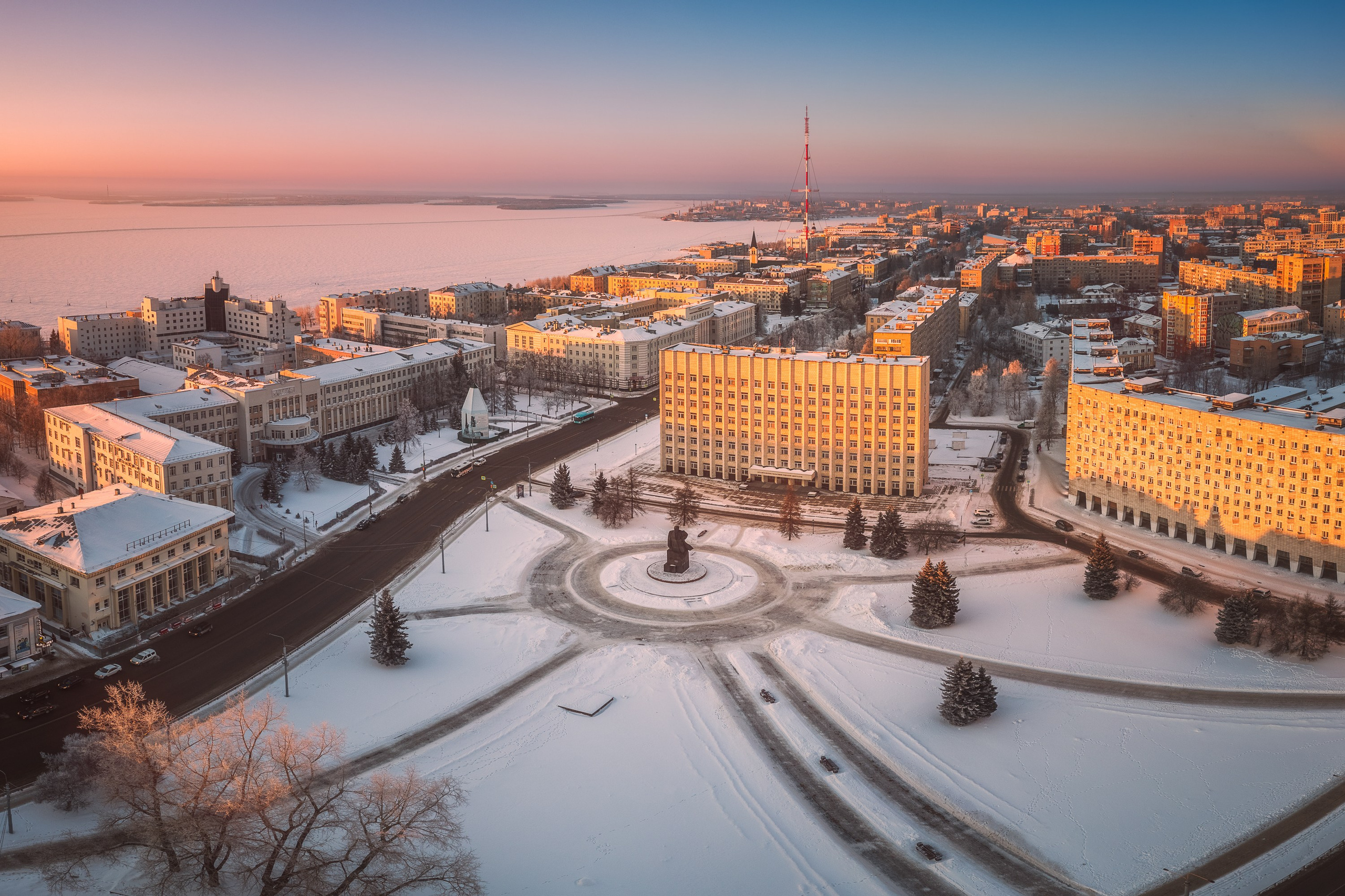 Город. Аэросъемка в Архангельске, Александр Ермолин