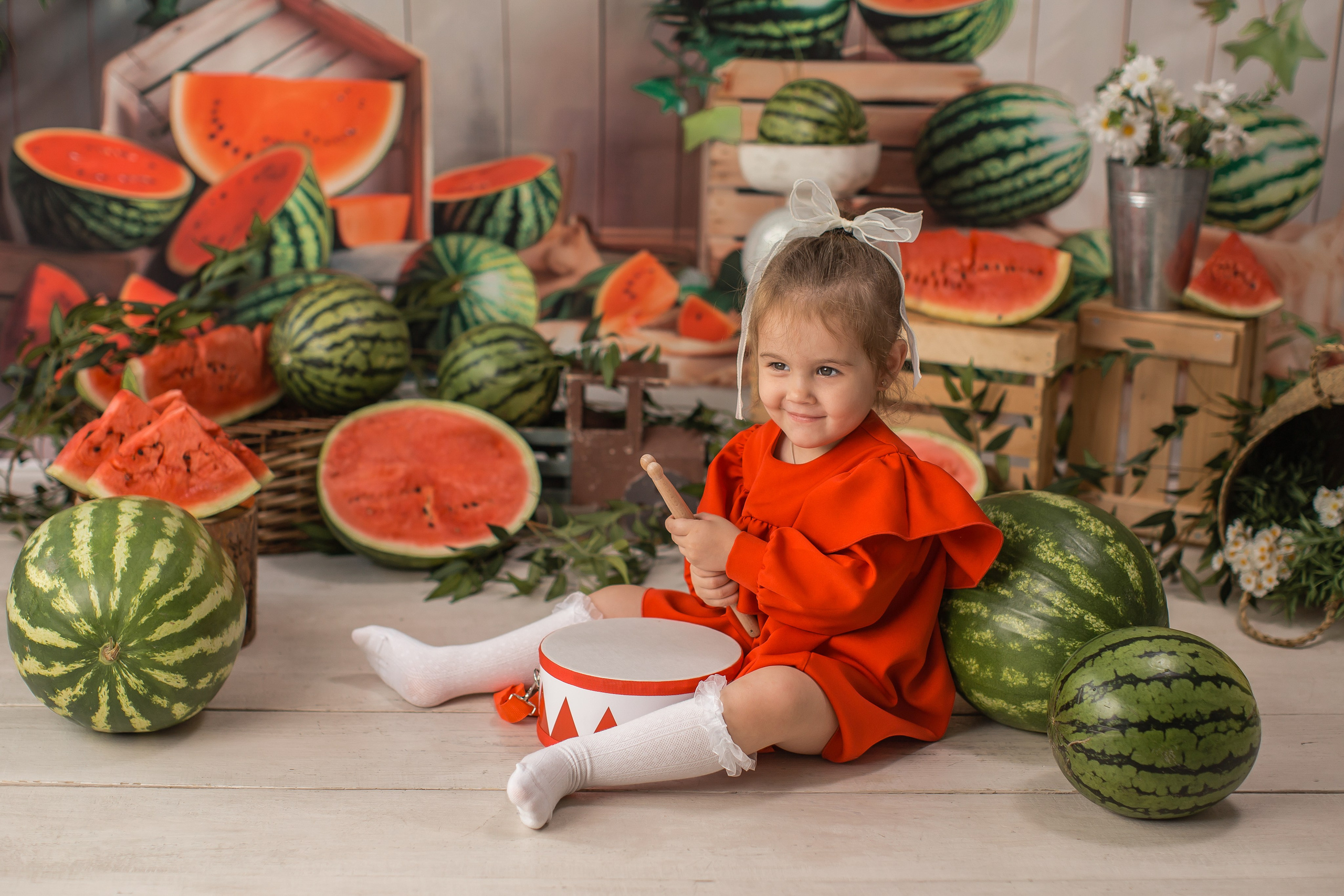 Фотодень «Арбузики» 16.08.26 г запись идёт. Детский семейный фотограф на первый годик город Новосибирск Дымова Светлана пакеты всё включено 1-3 года