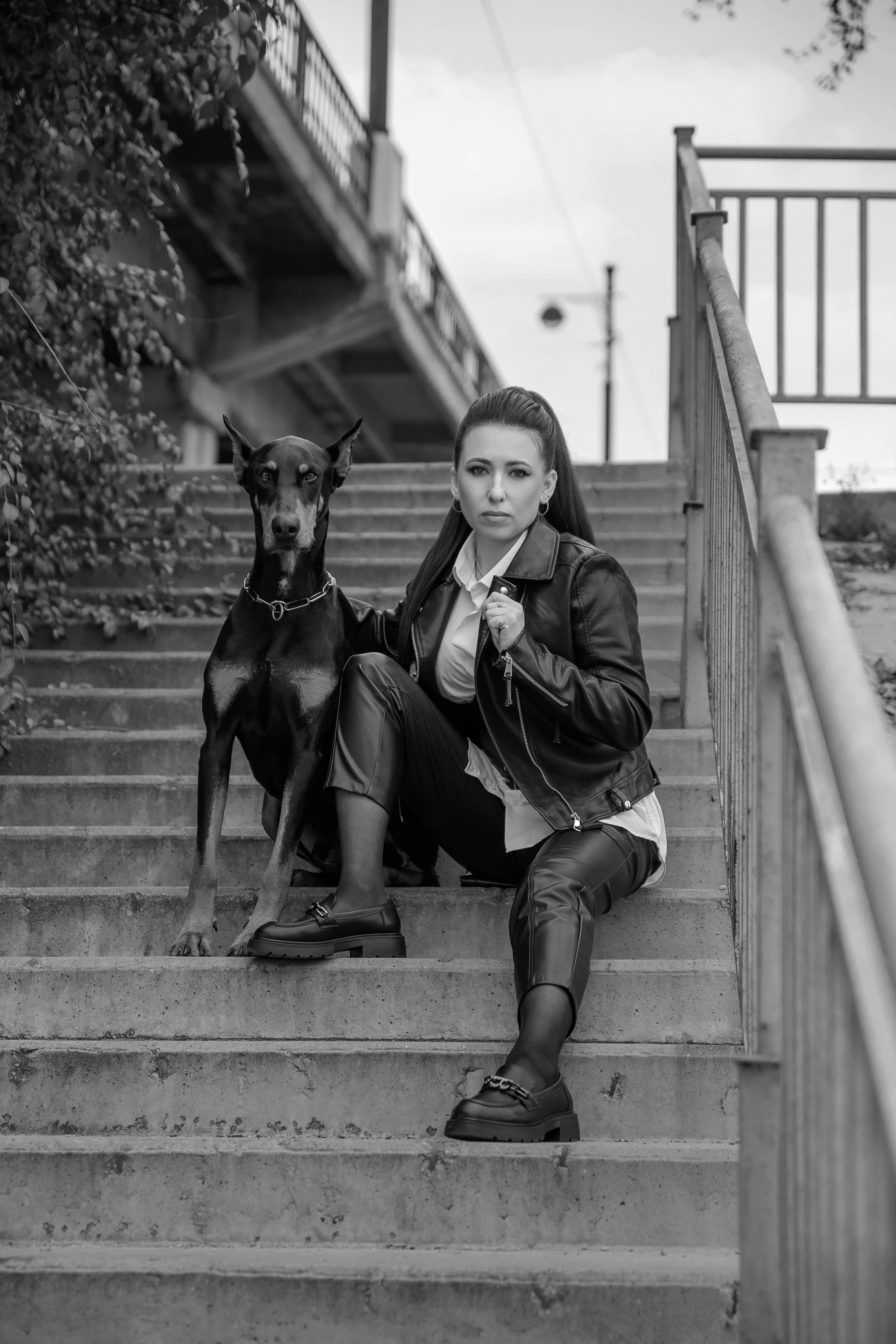 С доберманом. Рыжий Фотограф Иркутск