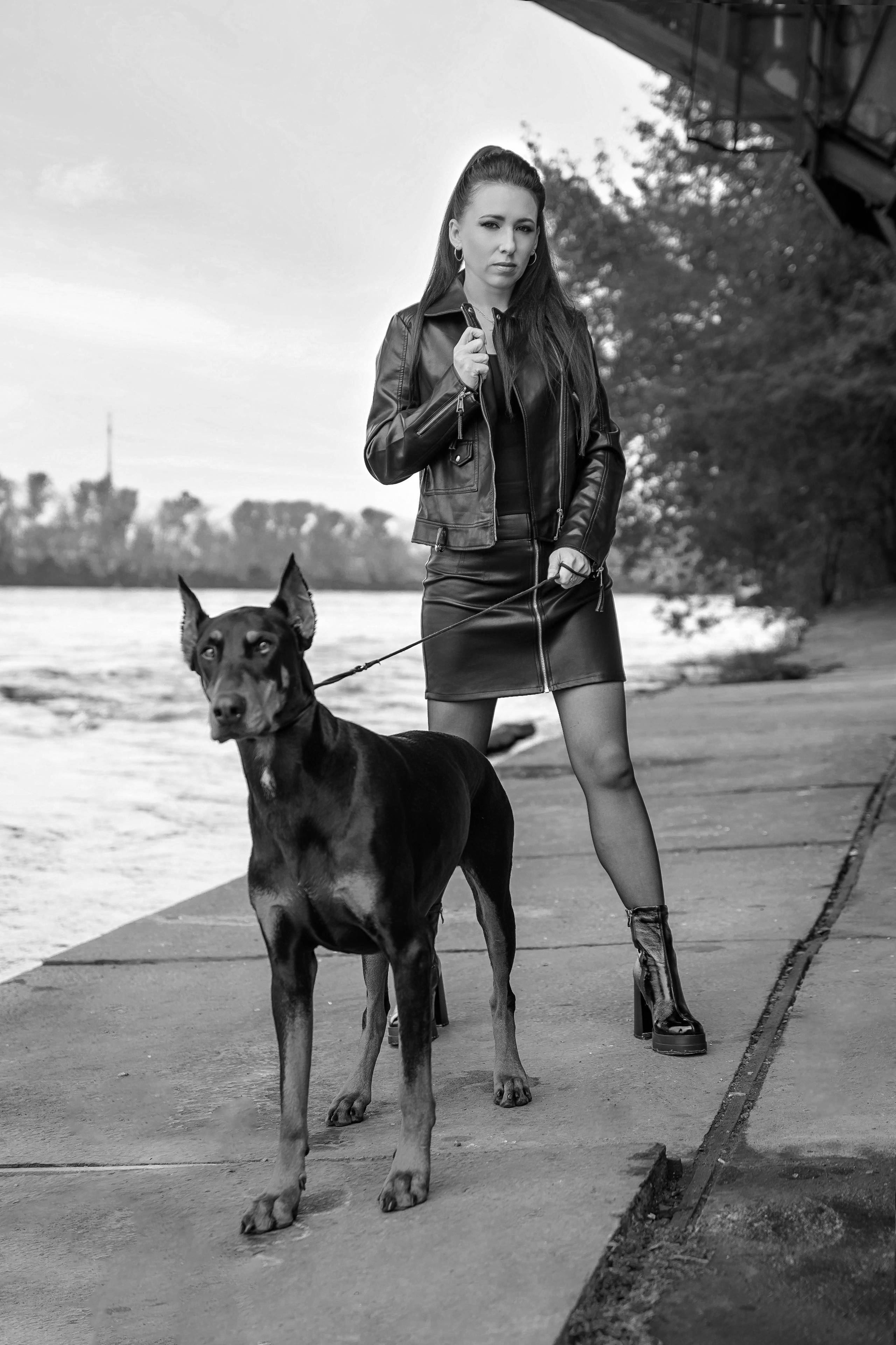 С доберманом. Рыжий Фотограф Иркутск