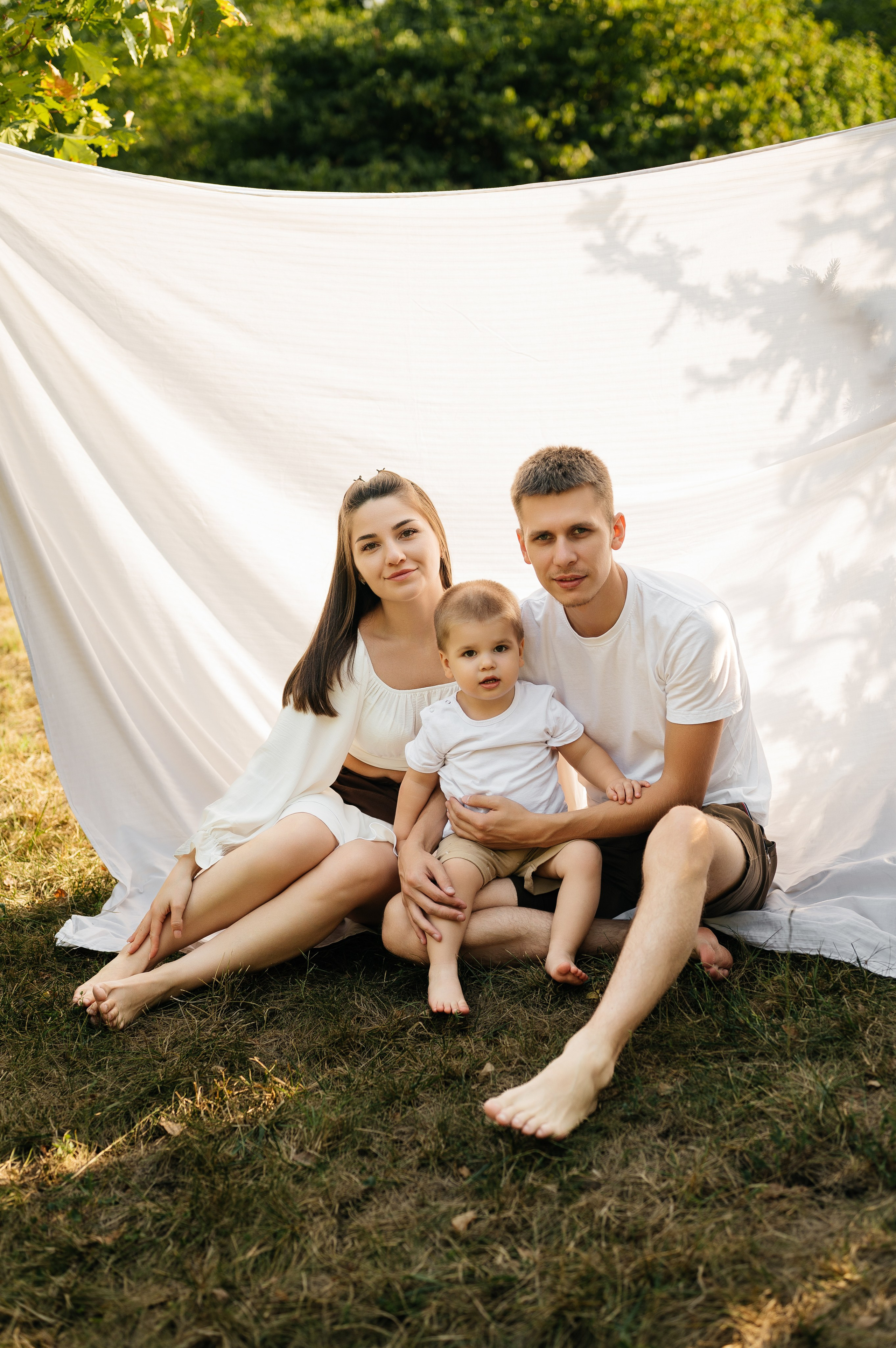 Летняя семейная фотосессия в парке. Свадебный и семейный фотограф в Краснодаре Алина Мельник