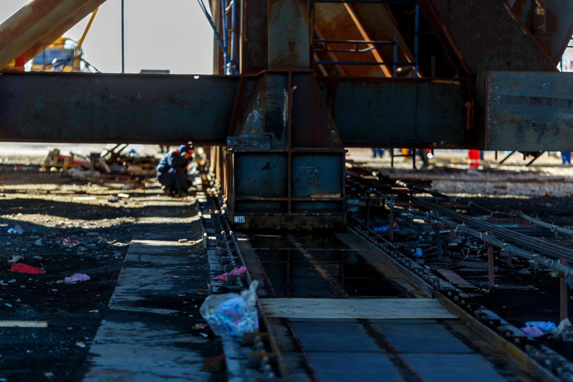 Mammoet подъем верхнего строения. Фотограф в Астрахани