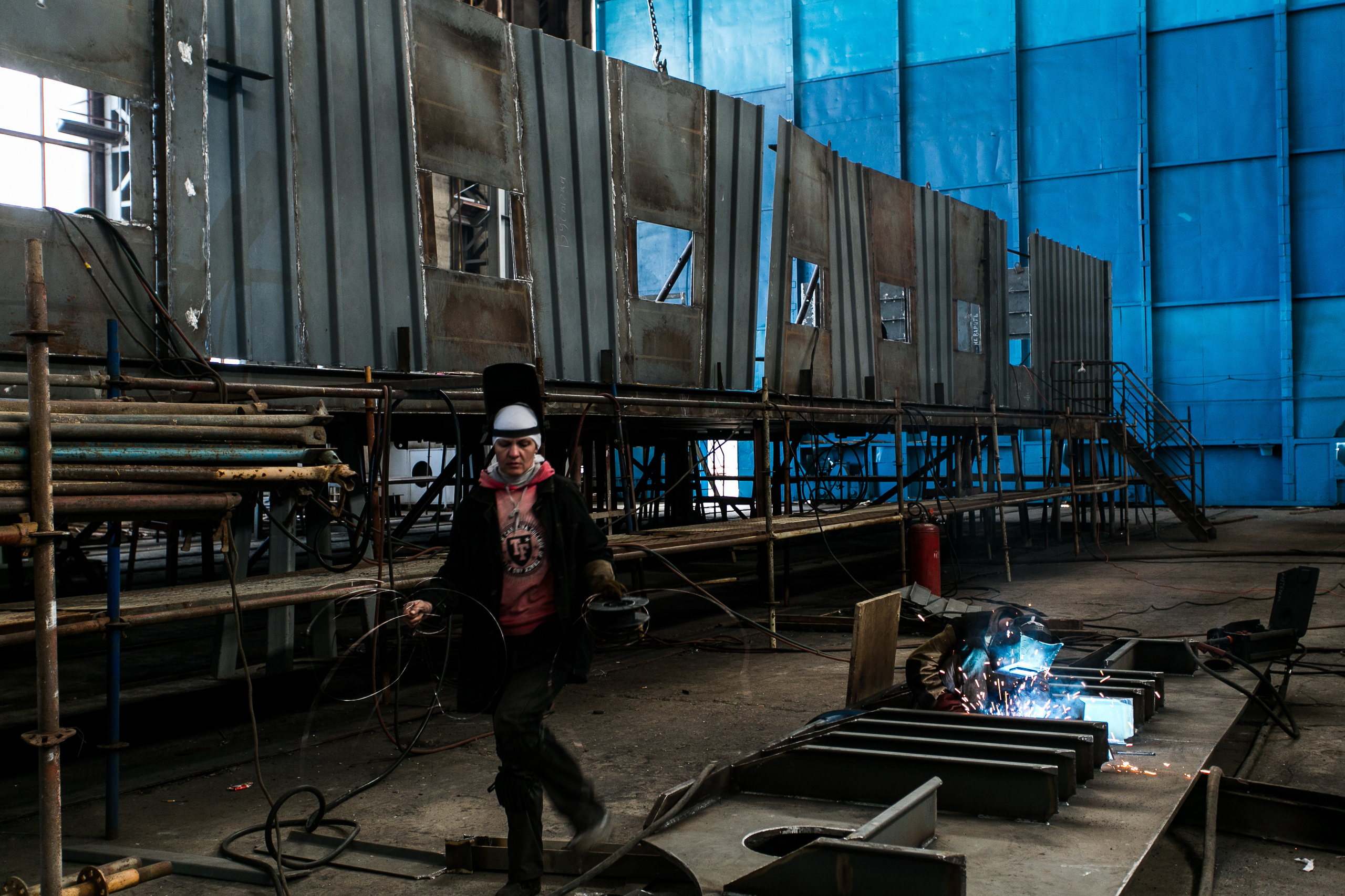 Визит В.Алекперова на CCP "Красные Баррикады". Фотограф в Астрахани