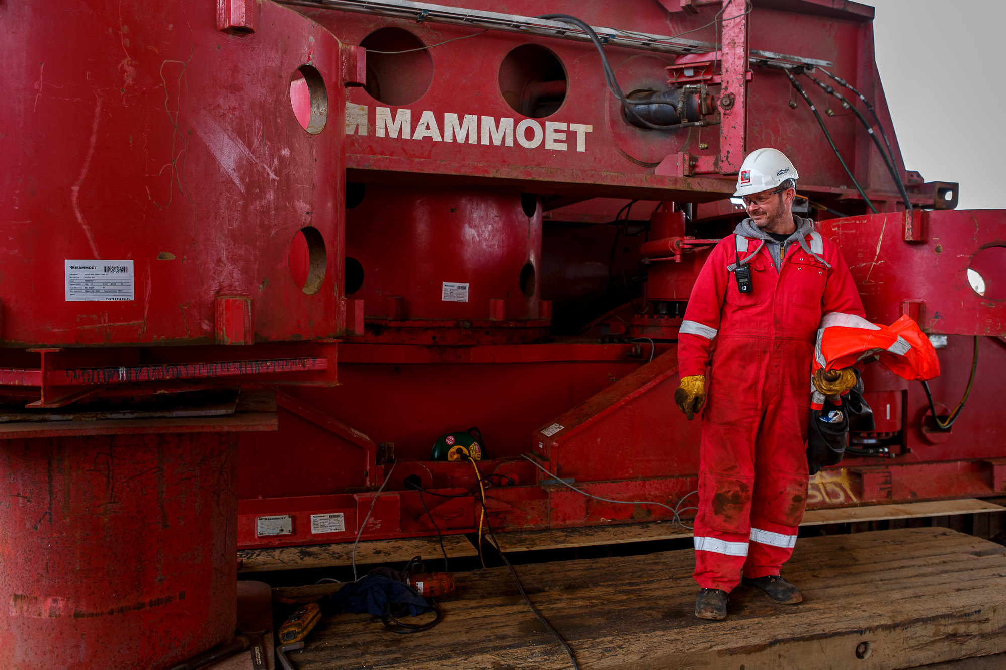 Mammoet подъем верхнего строения. Фотограф в Астрахани