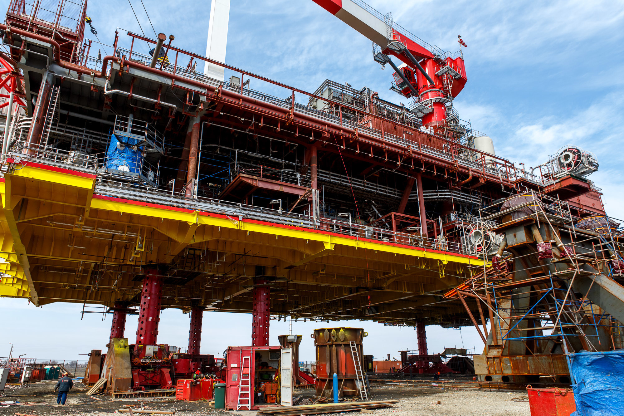 Mammoet подъем верхнего строения. Фотограф в Астрахани