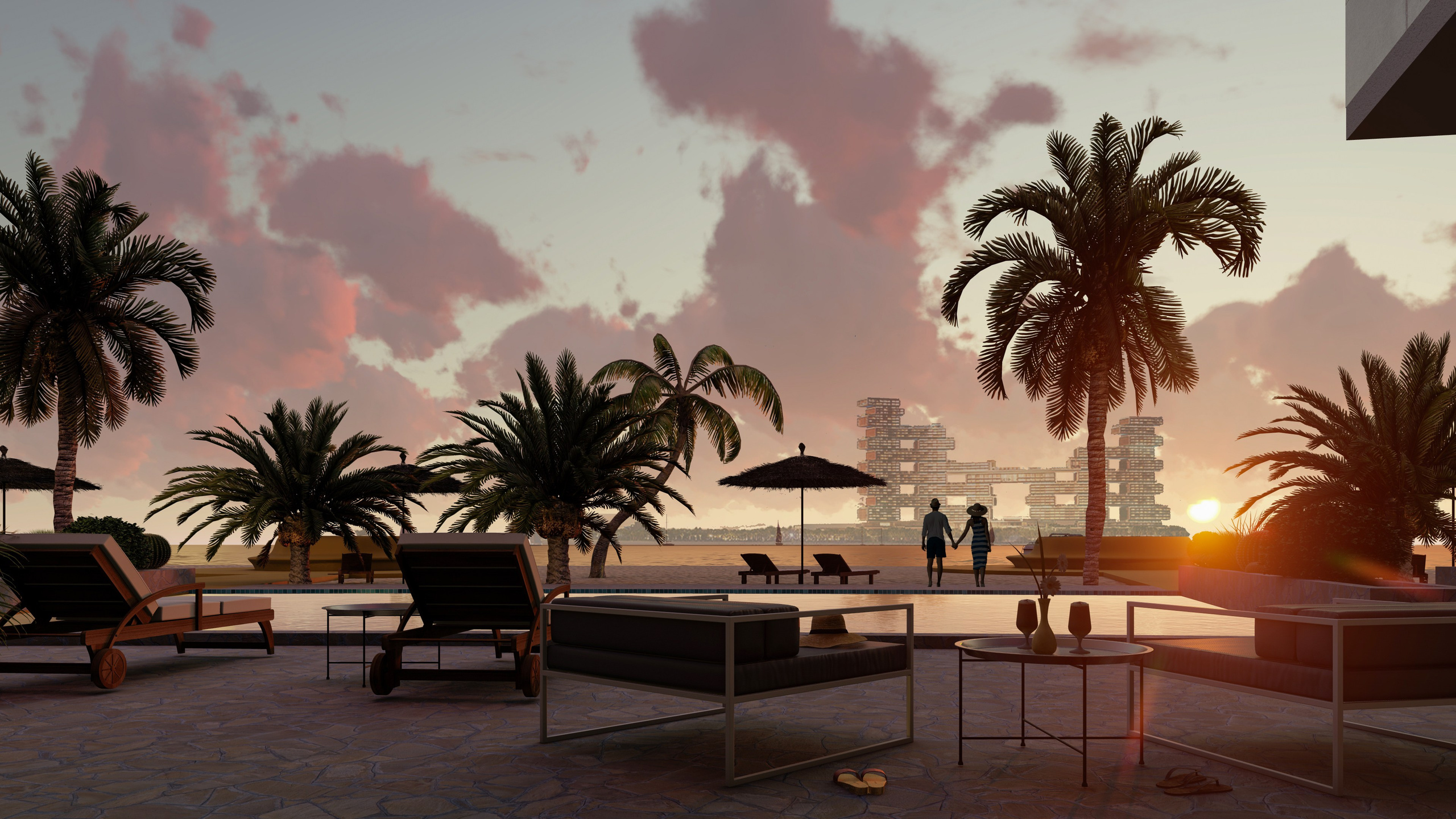 Концепт апарт-отеля в г. Дубай. Архитектурное проектирование