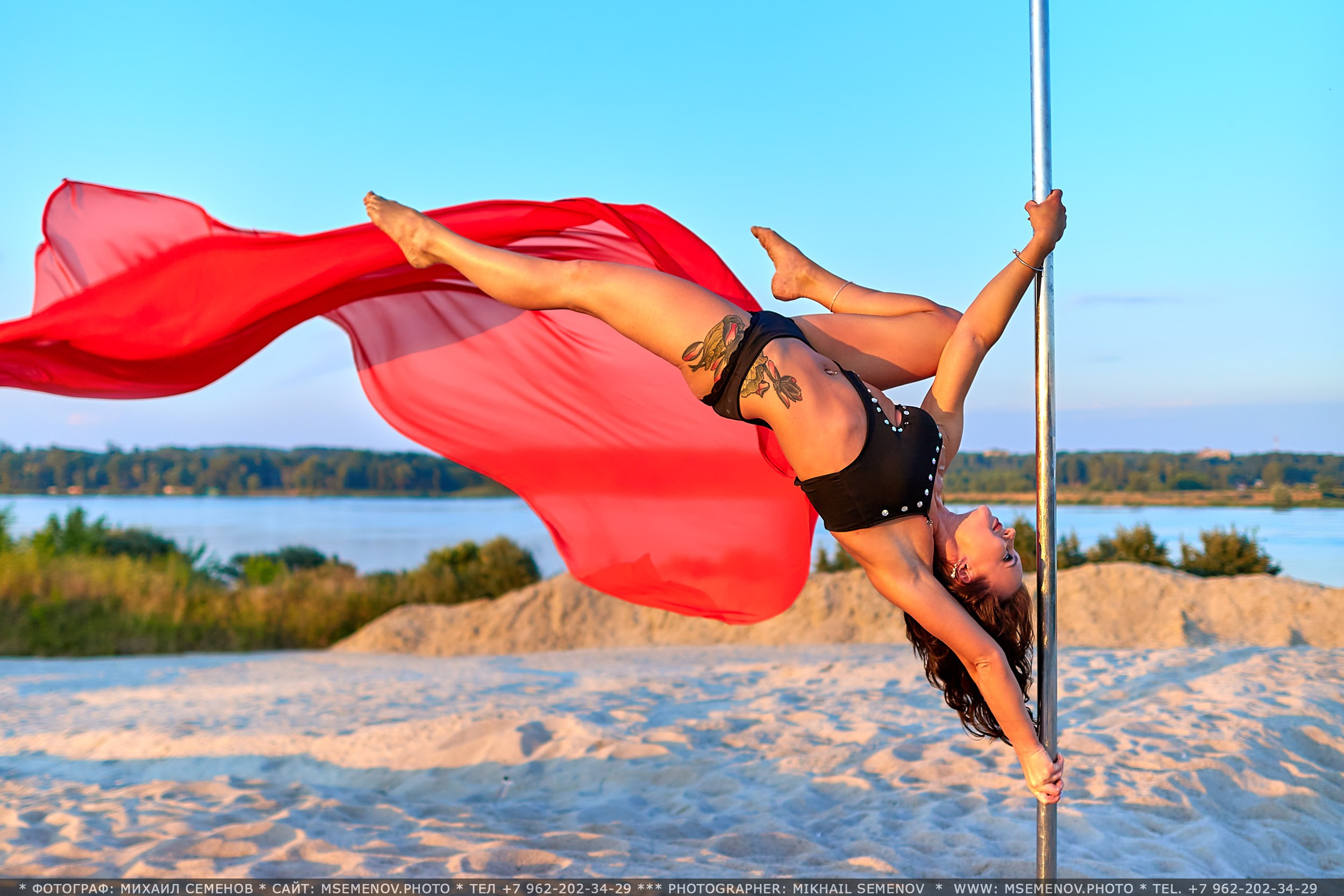 Выездная фотосессия на пилоне «Студия PoleDance Грация танец с шестом» г. Ярославль. Фотограф Михаил Семенов
