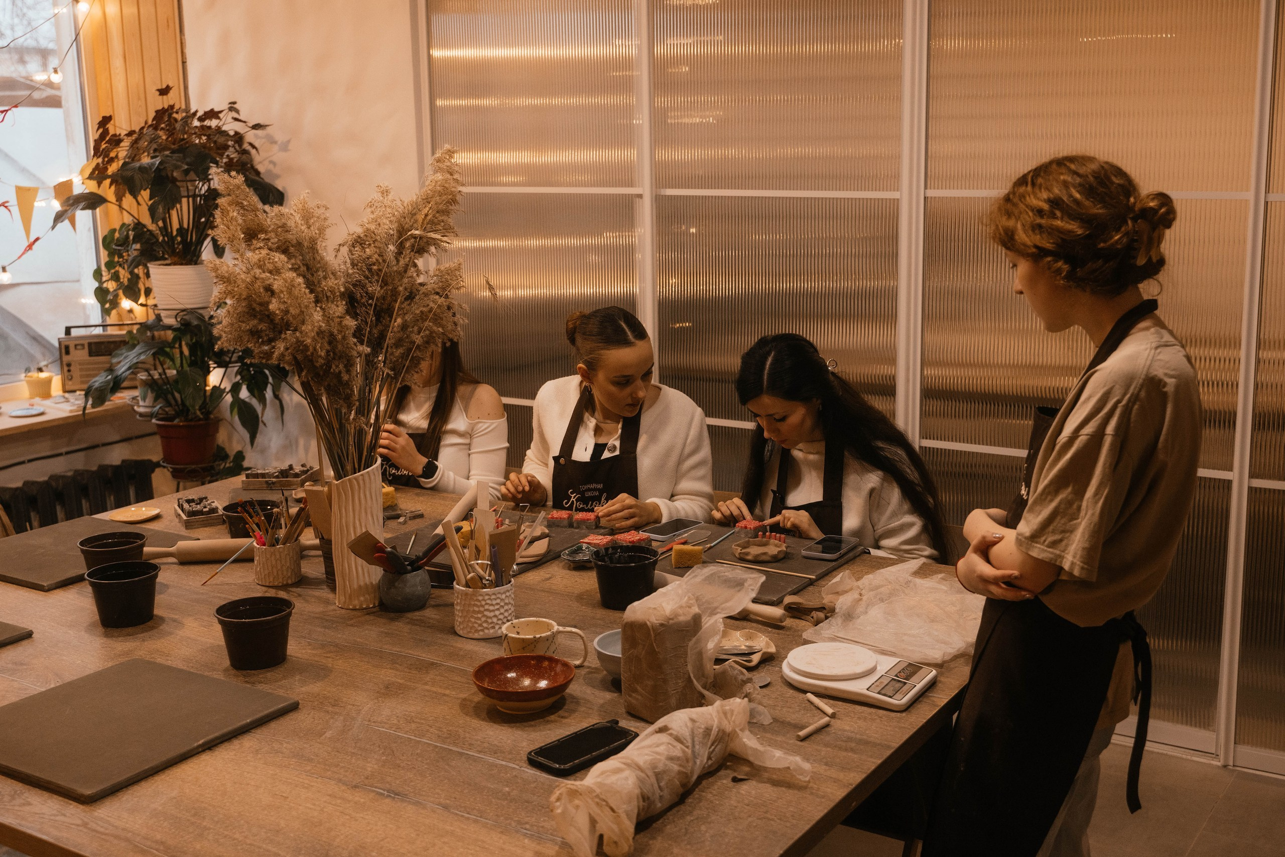 День рождения в гончарной мастерской. Свадебный, семейный фотограф в Рязани Лена Брант