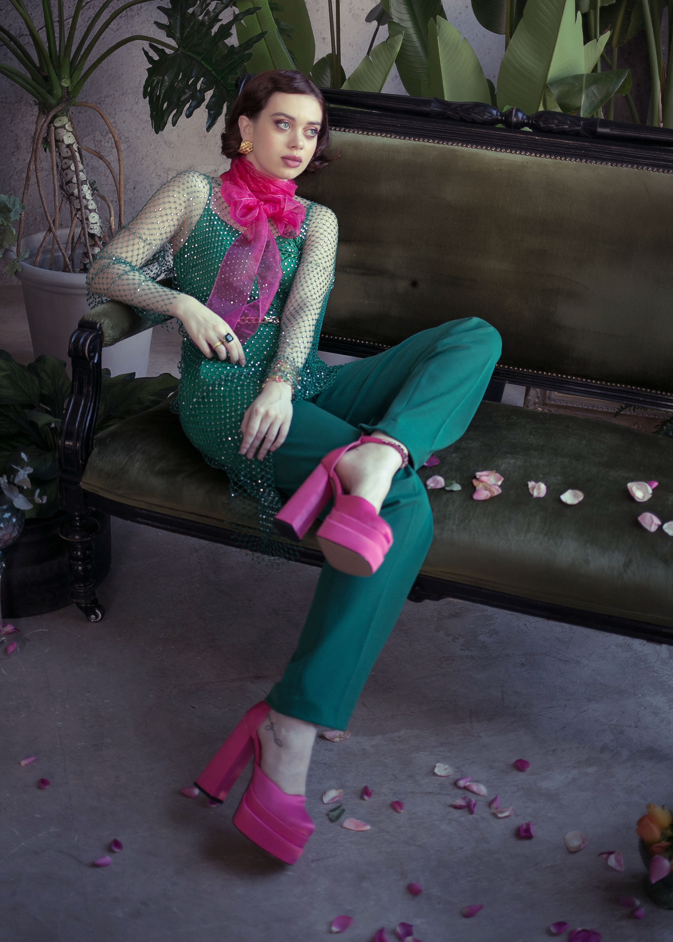 Студийный портрет. Женский портретный фотограф в Москве и Московской области