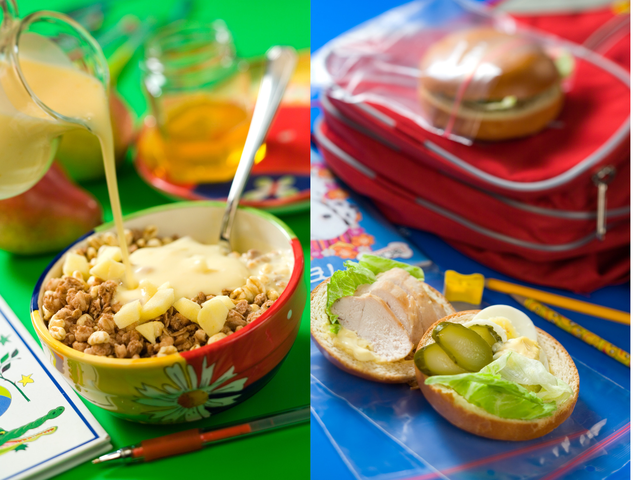 Школьный завтрак, разворот журнала Гастроном