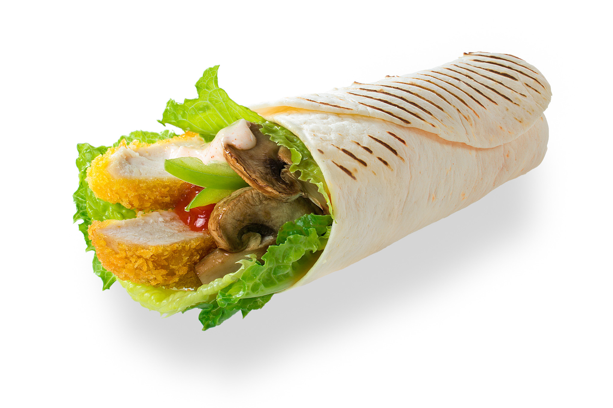 Ролл с курицей, рекламная съёмка для Нефтьмагистраль