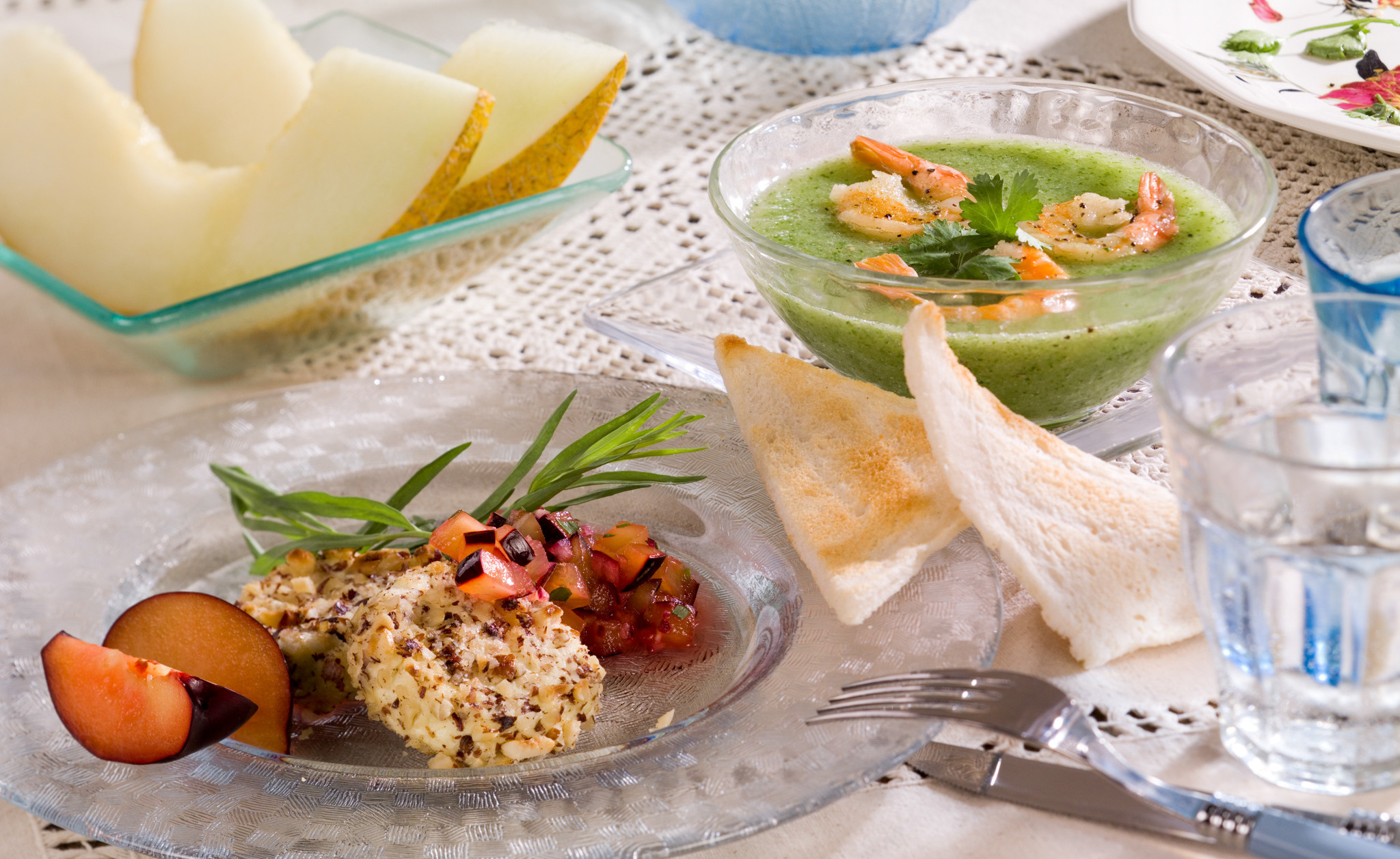 Блюда с осенними фруктами, разворот журнала Гастроном