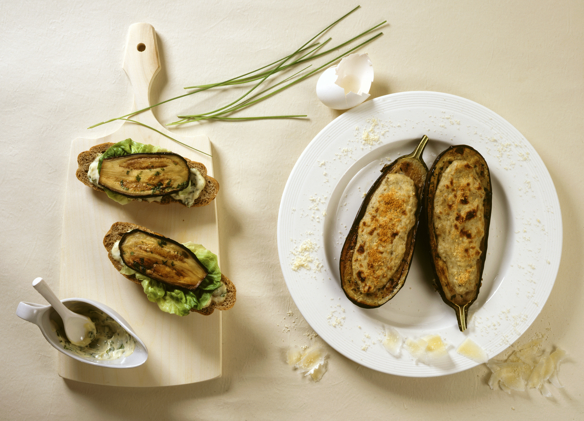 Блюда из баклажанов, разворот журнала Гастроном