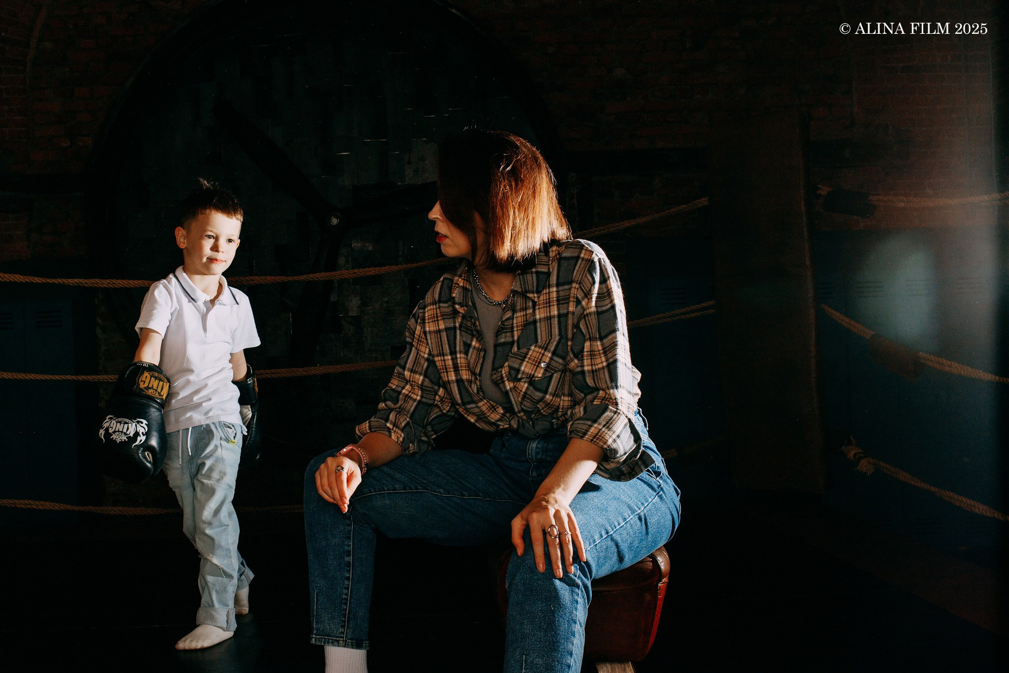 Семейная фотосессия на ринге. Фотограф в Санкт-Петербурге Alina Film