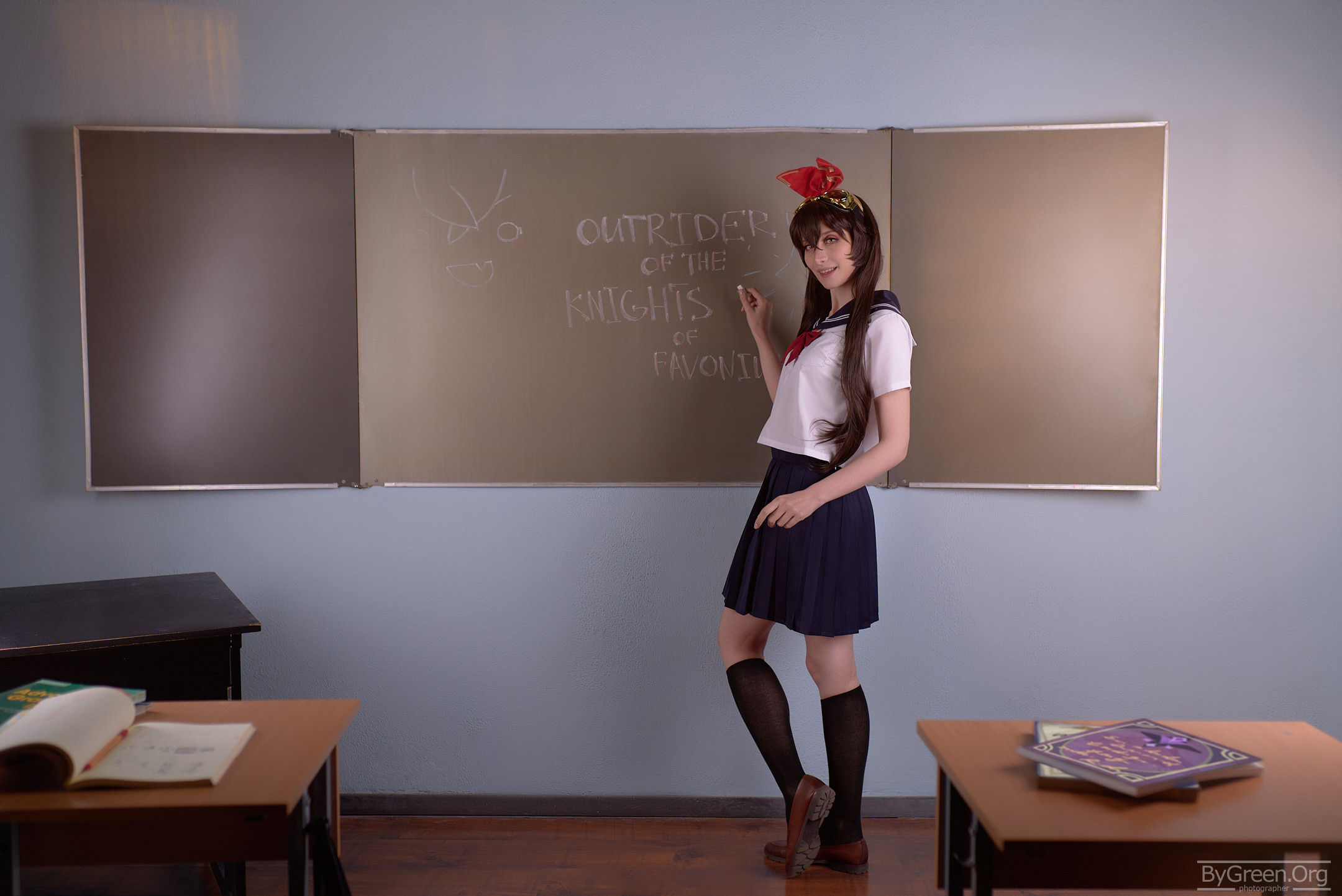 Amber in School Uniform Top Genshin Impact cosplay 