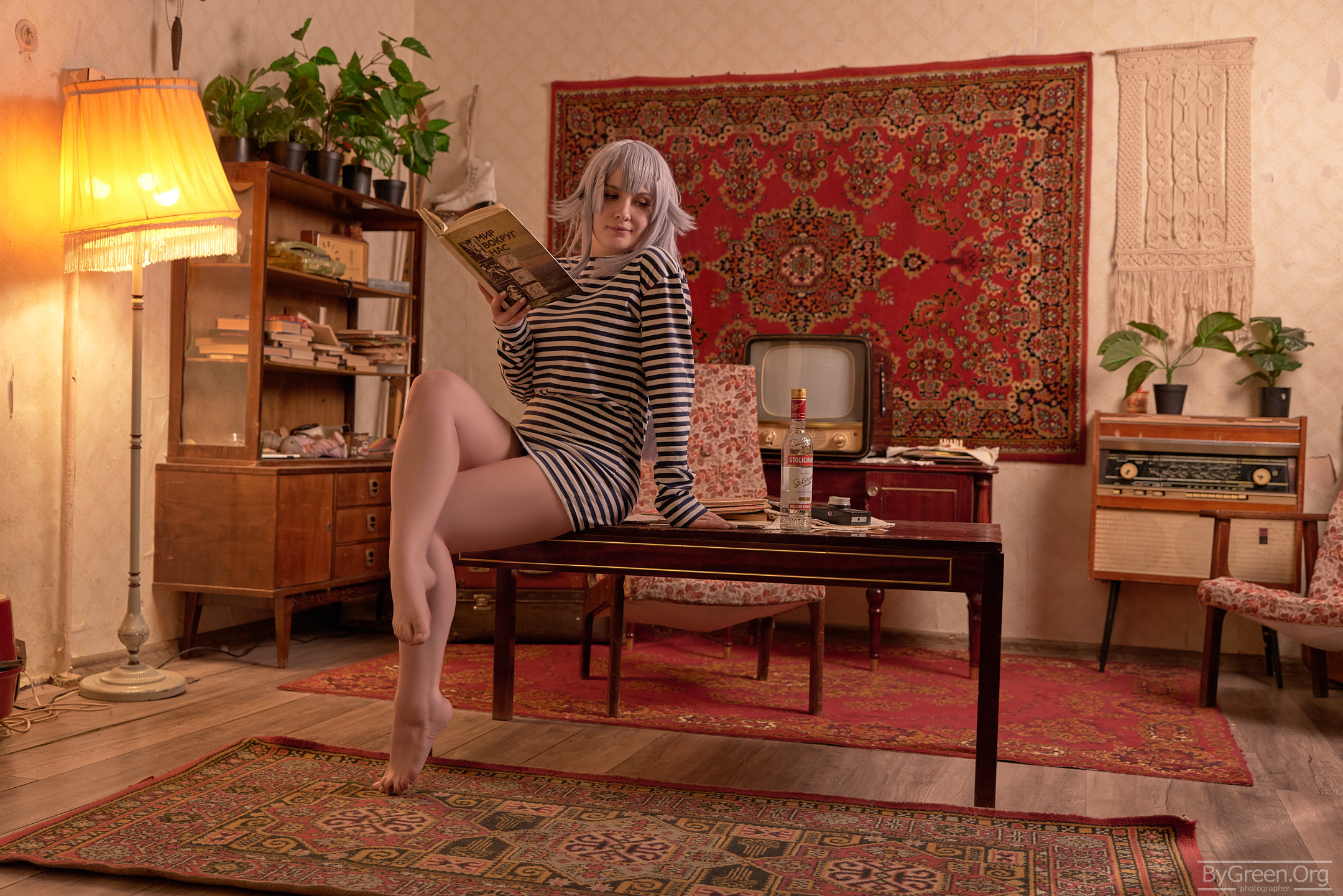 Top cosplay Azur Lane SN Gangut USSR Version with Vodka