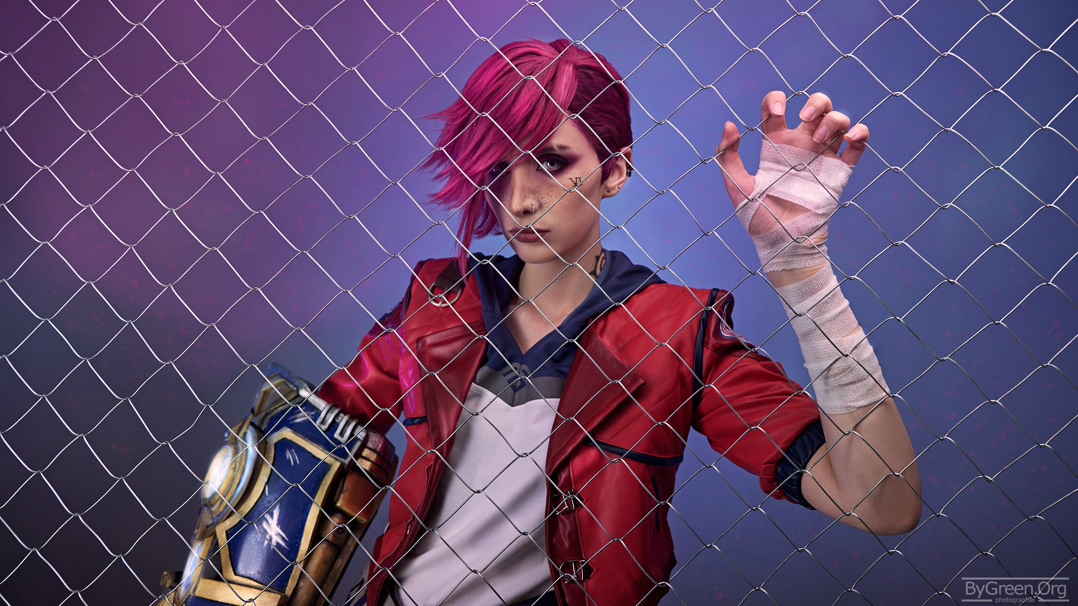 Full cosplay Vi from Arcane serial