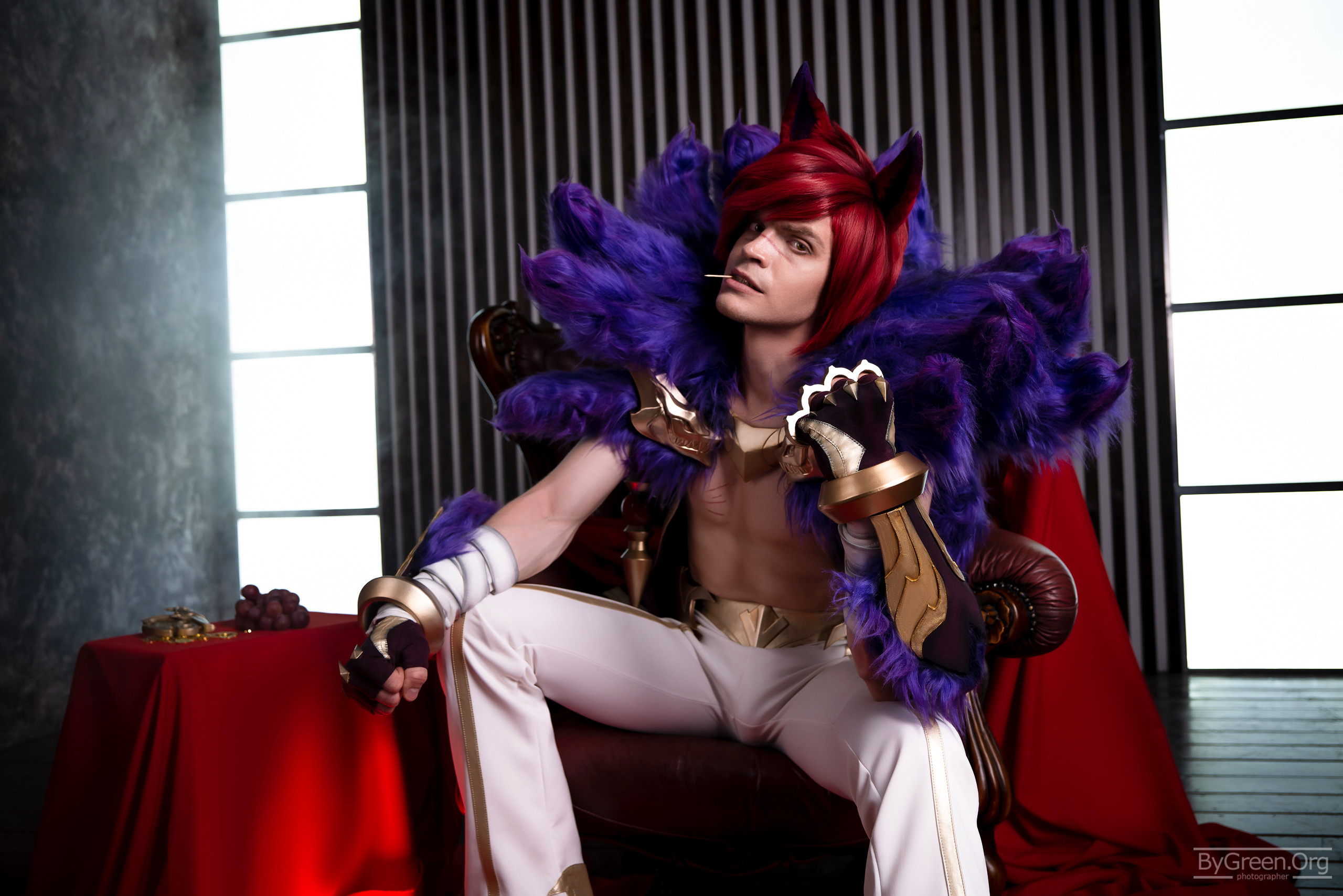 Sett sexy cosplay league of legends male