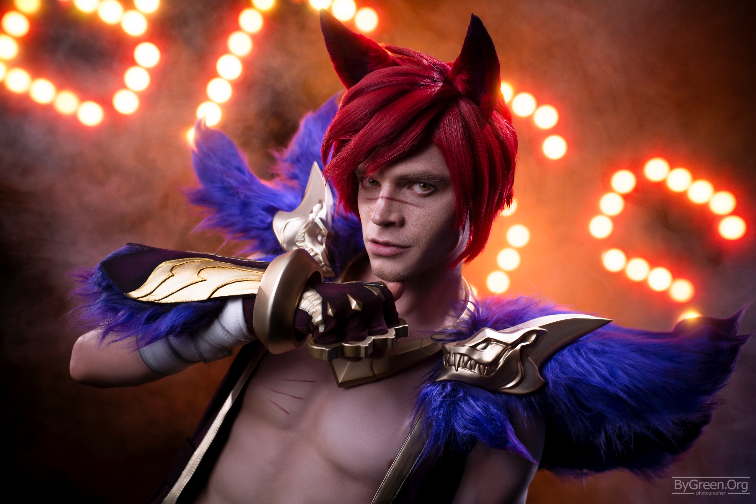 Sett sexy cosplay league of legends male