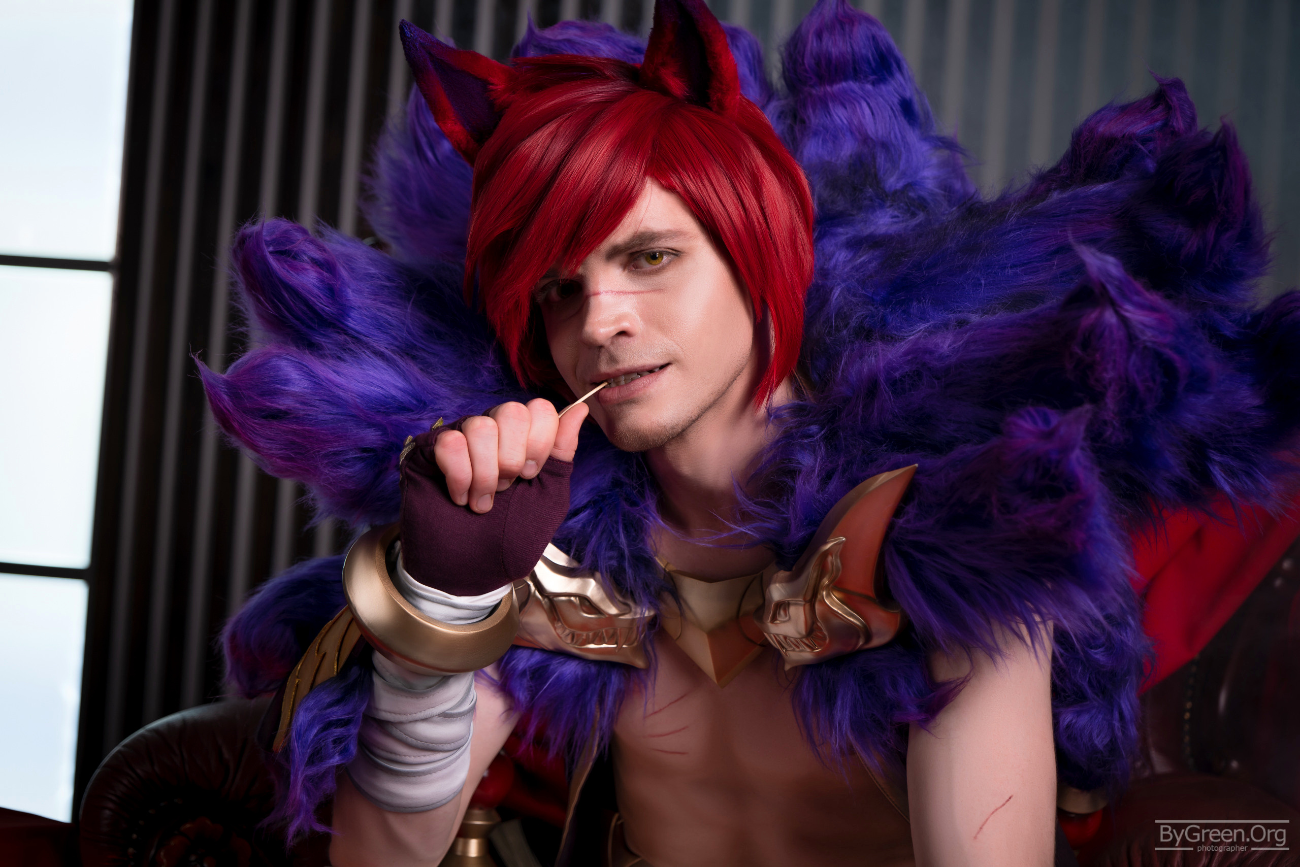 Sett sexy cosplay league of legends male
